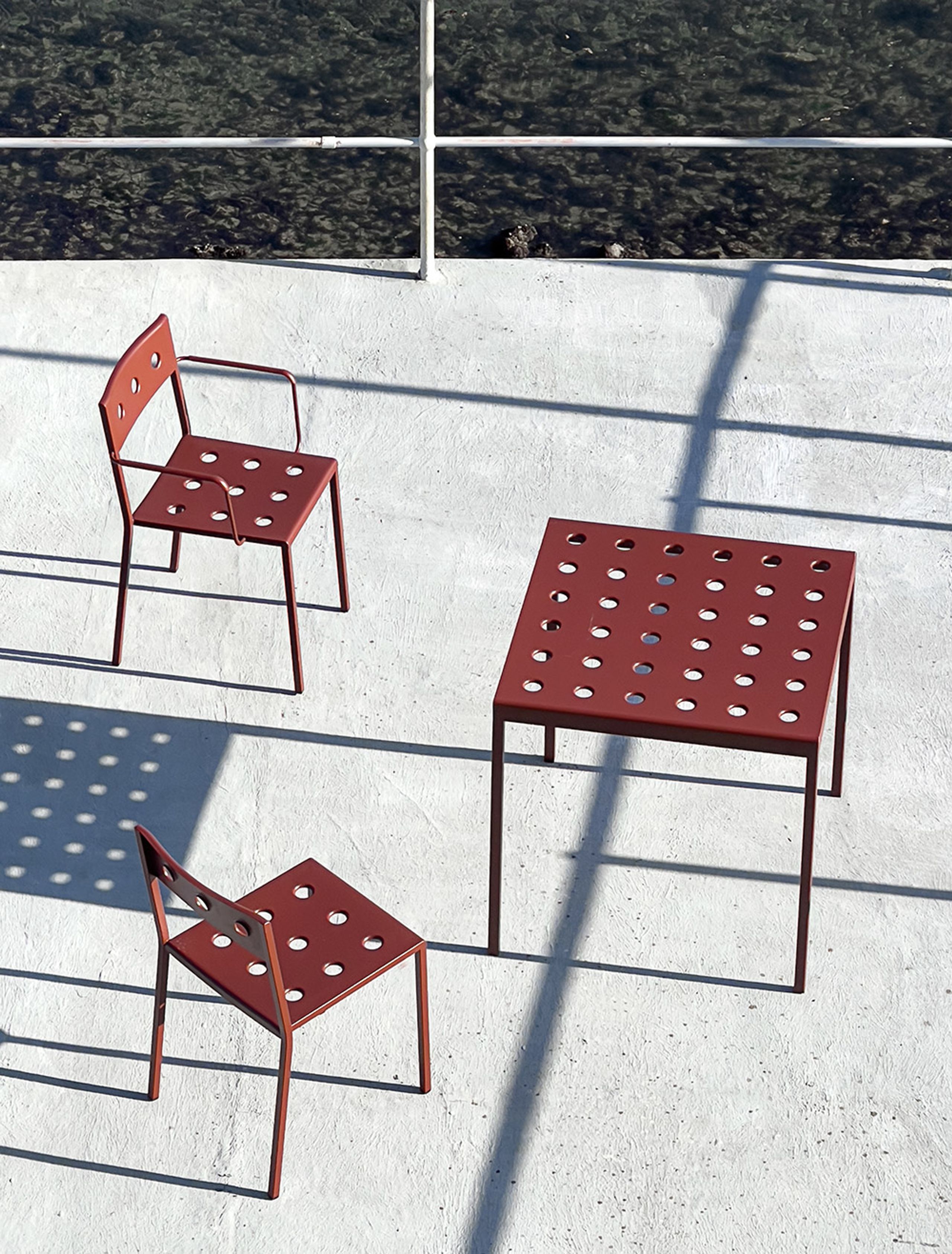 HAY - Garden chair - Balcony Chair - Iron Red