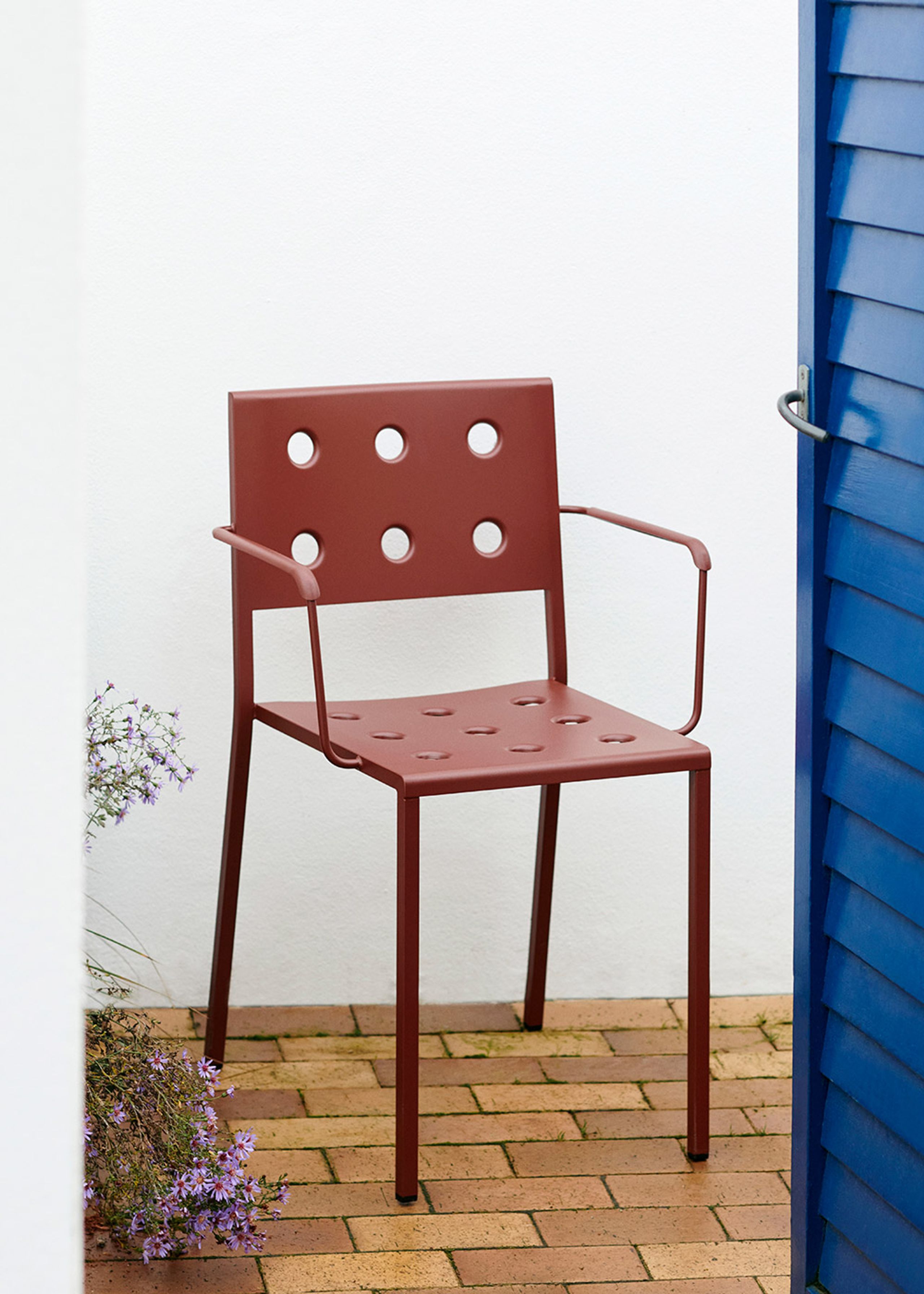 HAY - Garden chair - Balcony Dining Armchair - Iron Red