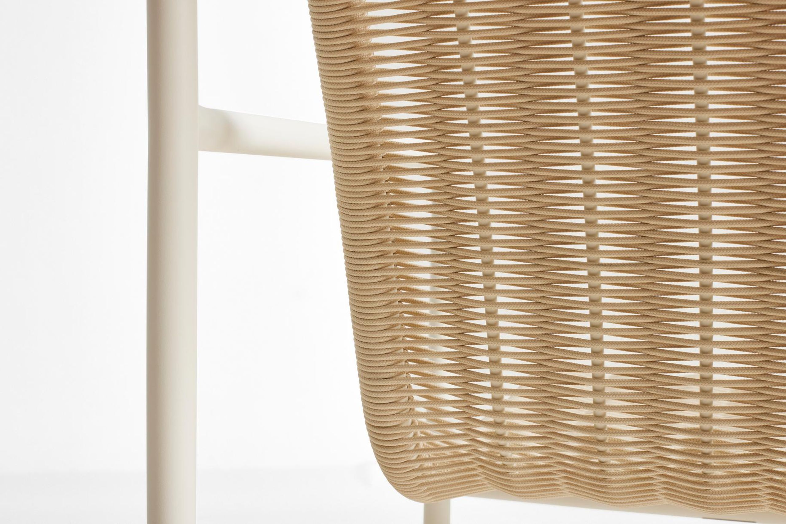 HAY - Garden chair - Palissade Cord Lounge Chair Low - Cream White