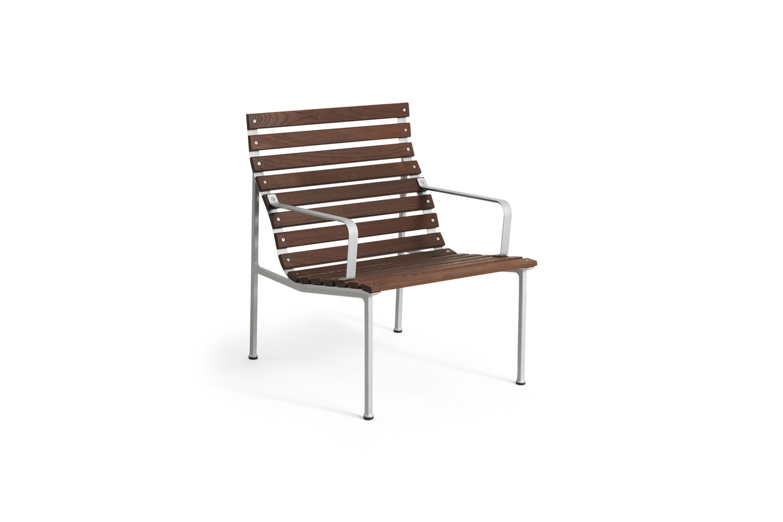 HAY - Garden chair - Traverse Lounge Armchair - Heat Treated Oiled Ash / Aluminium