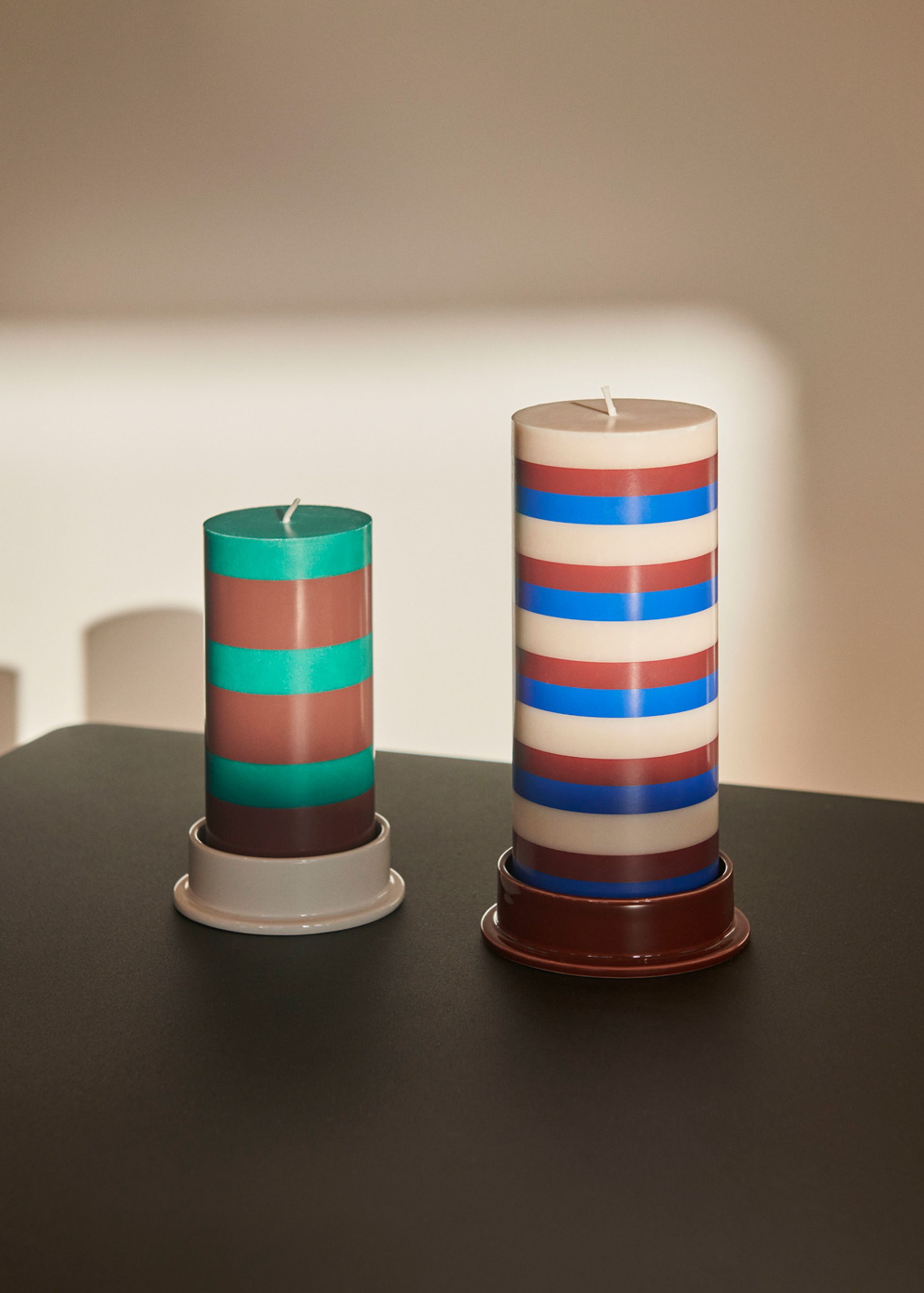 HAY - - Column Candleholder - Light Grey - Large