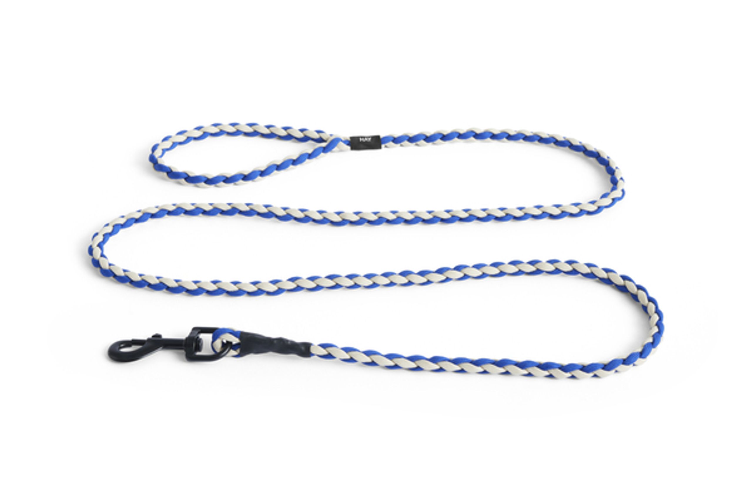HAY - - Hay Dogs Leash - Blue, off-white - Braided