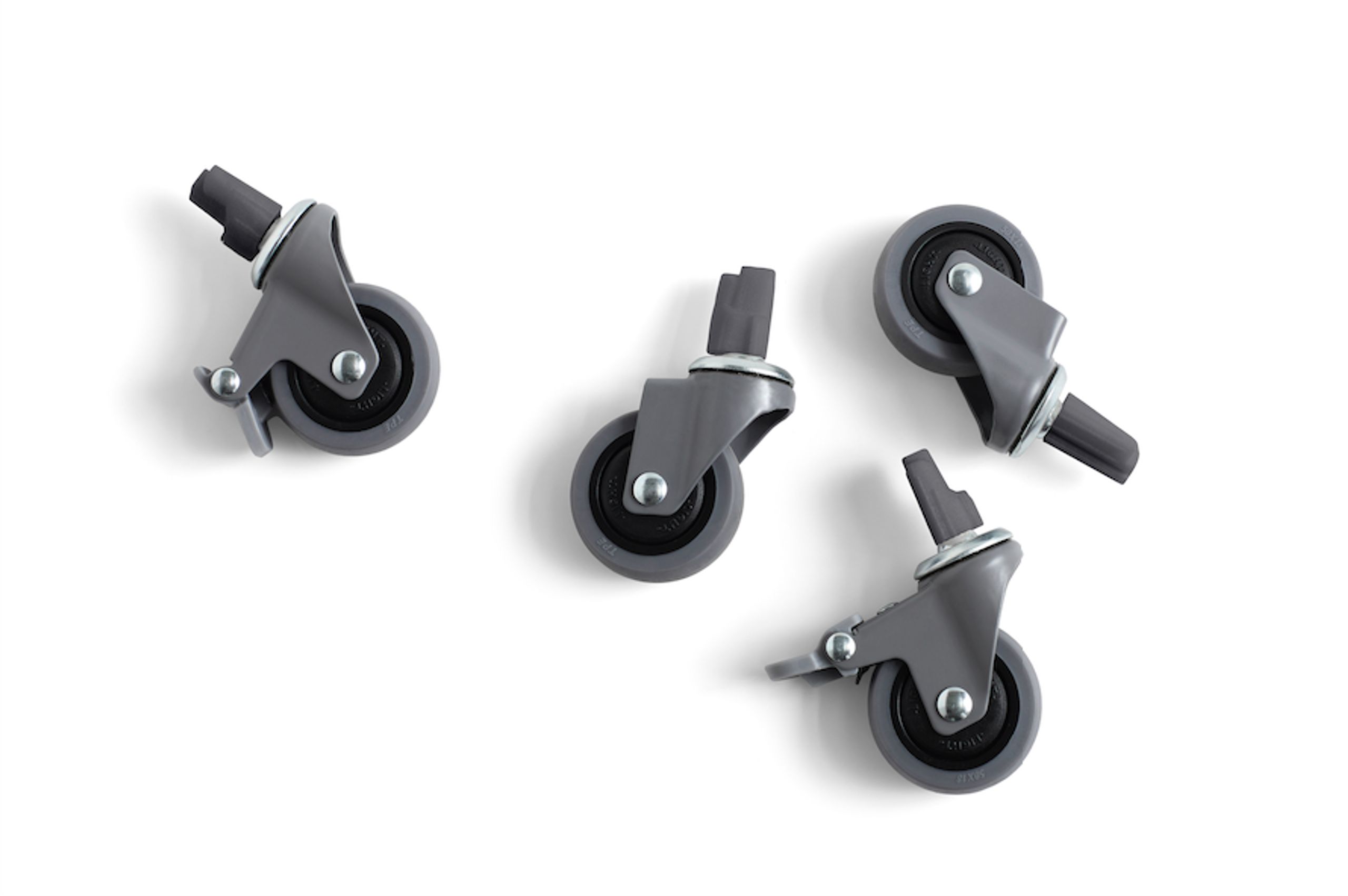 HAY - Juego de ruedas - Colour Crate Wheels - Medium Grey