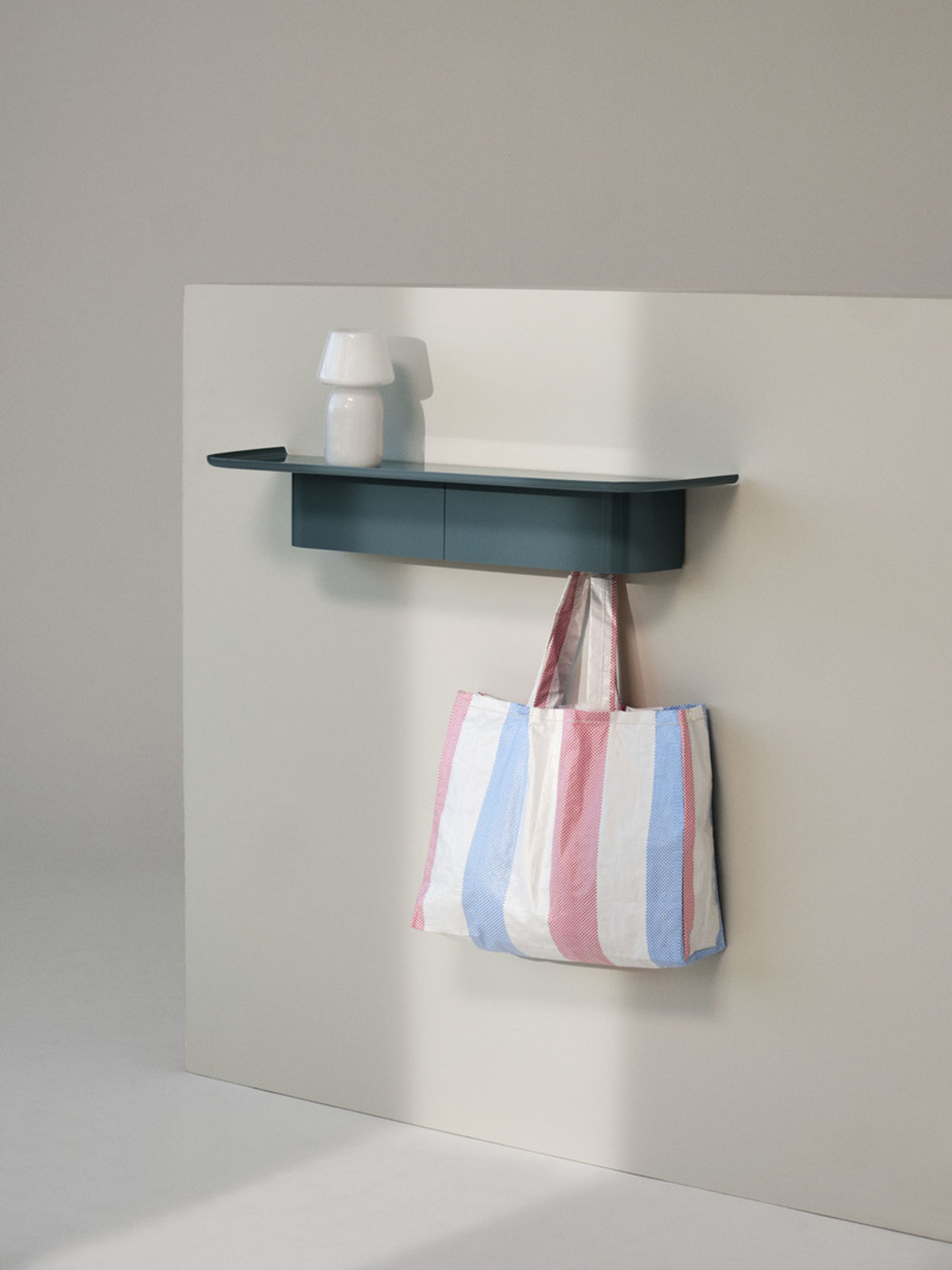 HAY - Półka - Korpus shelf - 4 hooks M SEA