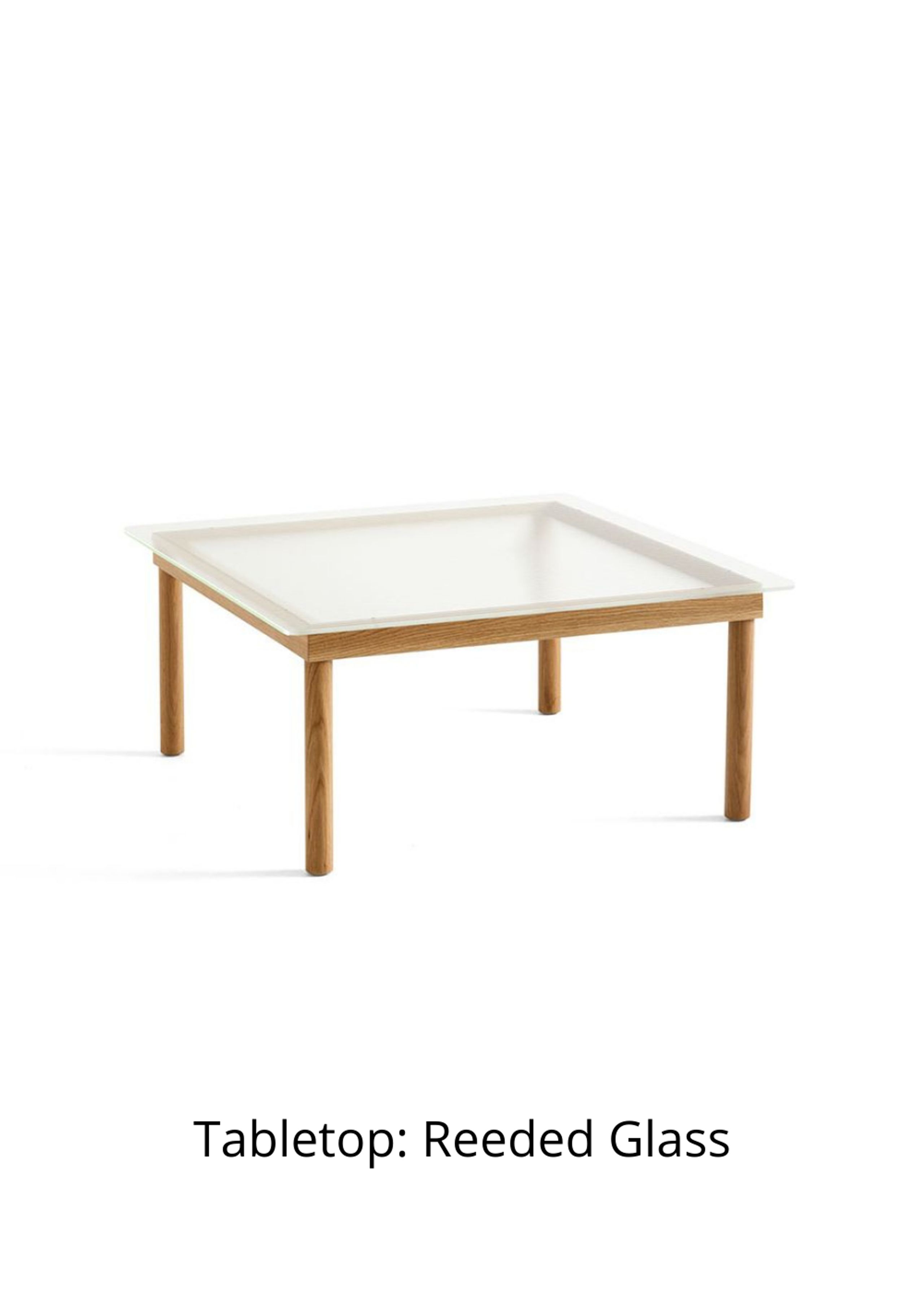 HAY - Coffee table - Kofi / 80 x 80 - Base: Water-Based Lacquered Oak