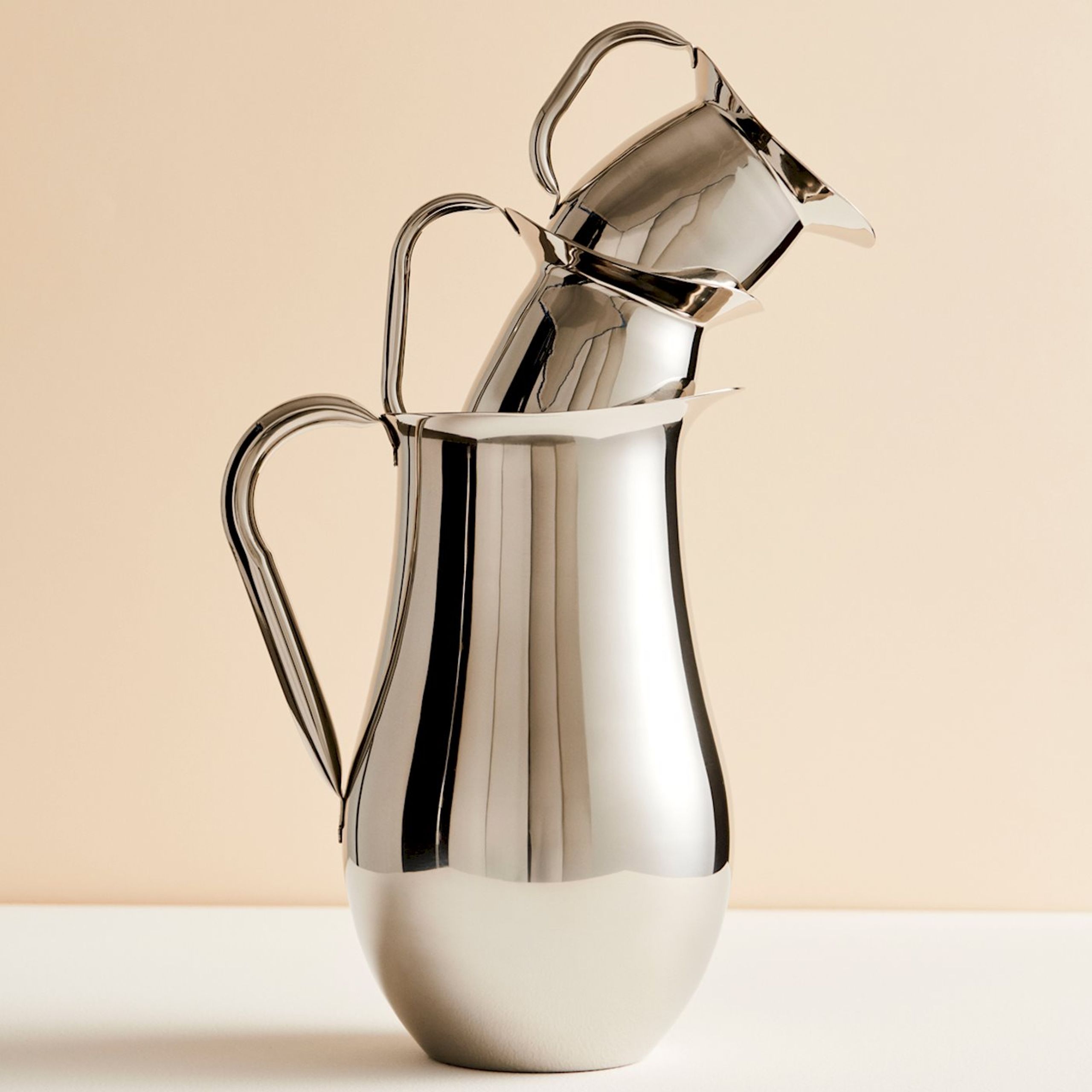 HAY - Jug - Indian Steel Pitcher - X-SMALL - Stainless Steel