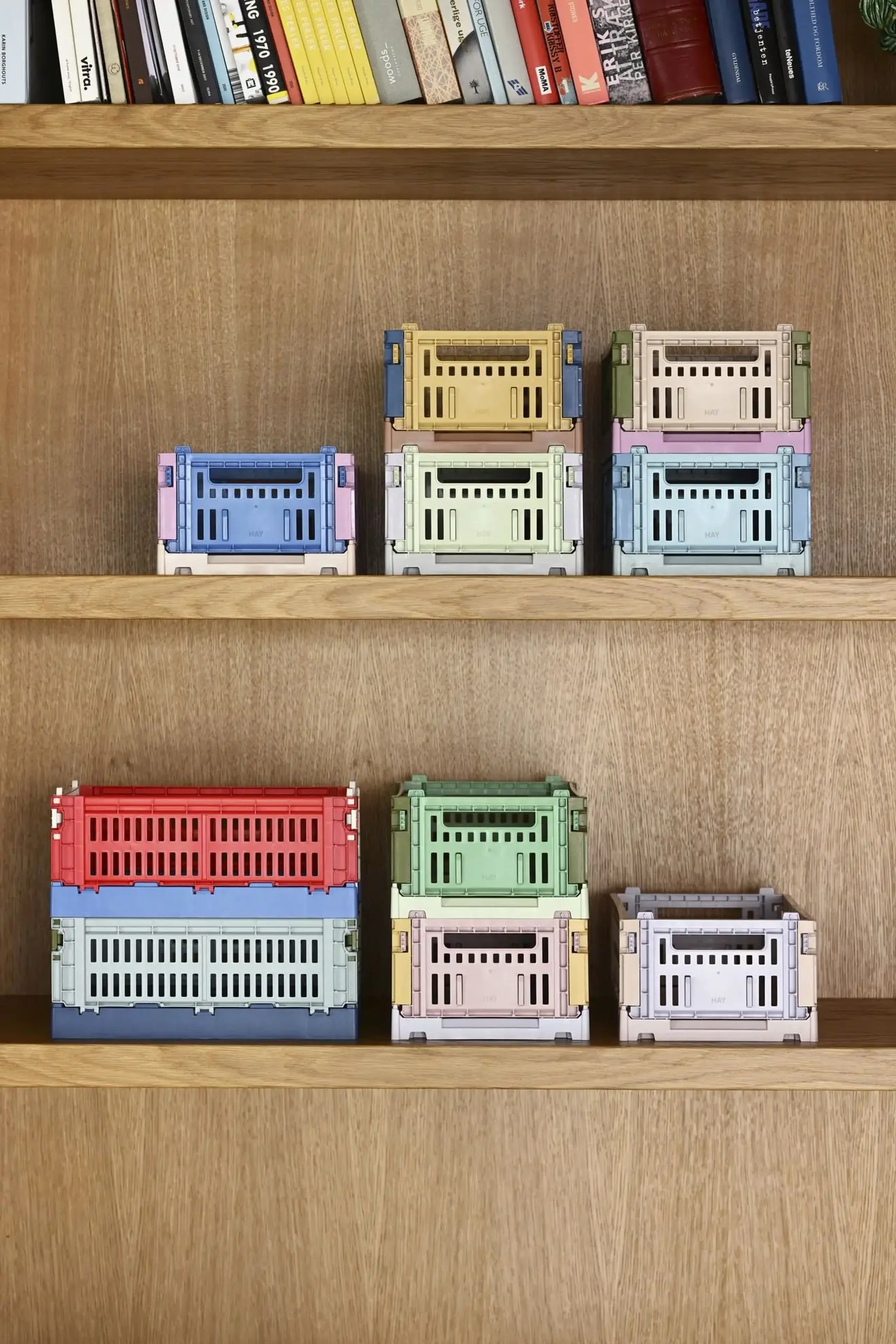 HAY - Kasser - Hay Colour Crate Mix - Olive/Dark Mint - Small