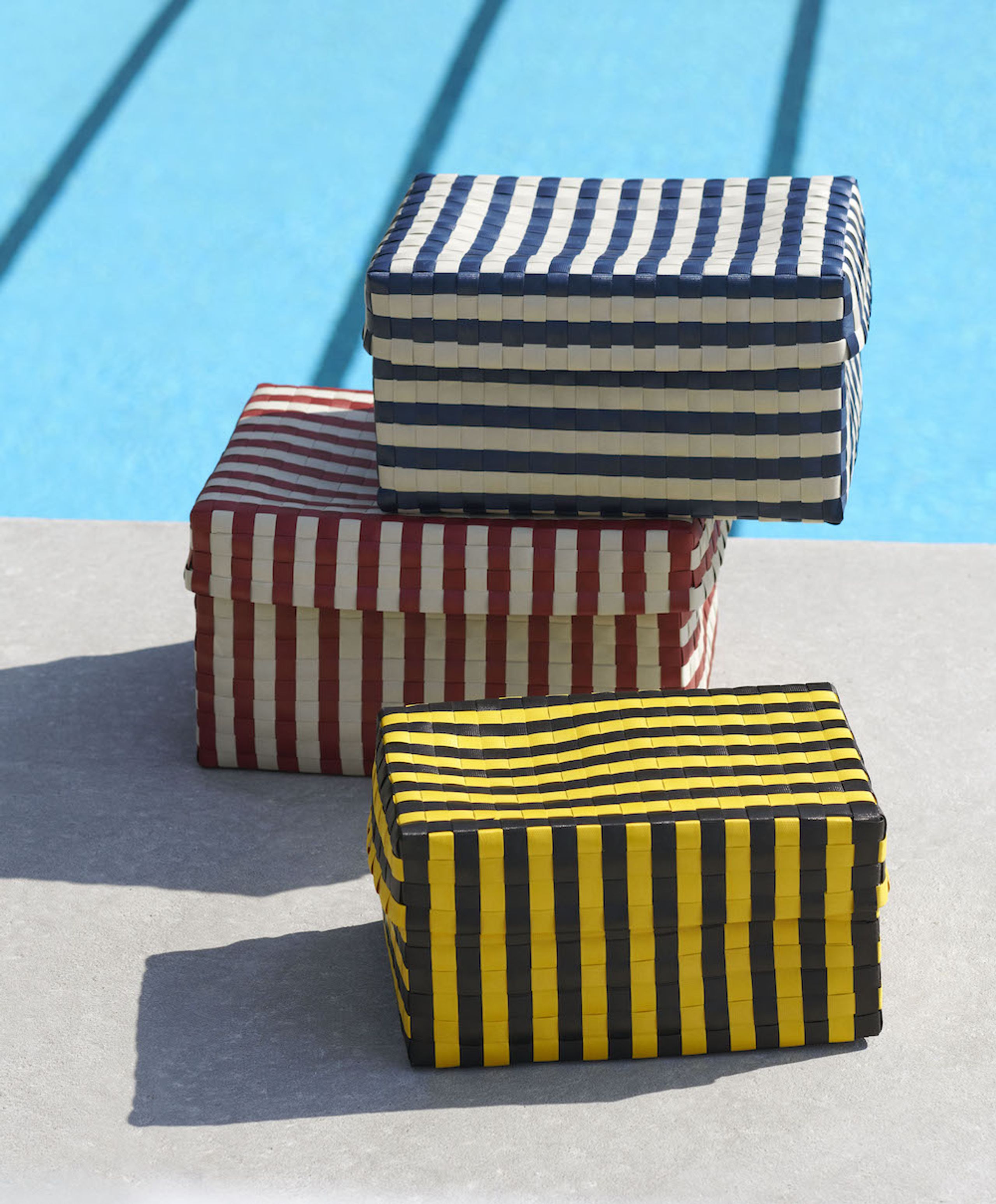 HAY - Boxes - Maxim Stripe Box - Yellow/Black