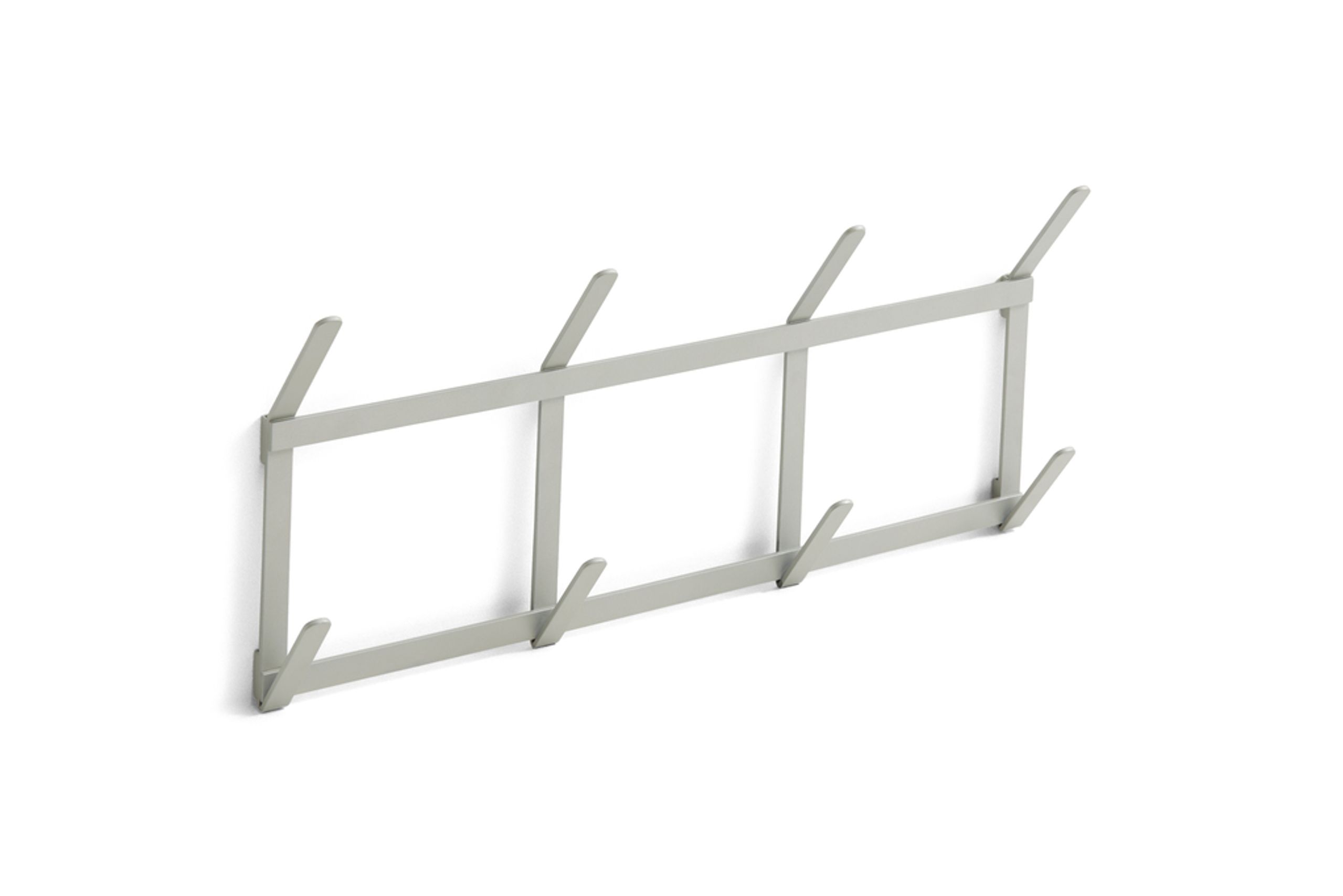 HAY - coat hooks - Tape Coat Rack - Small - Metallic grey