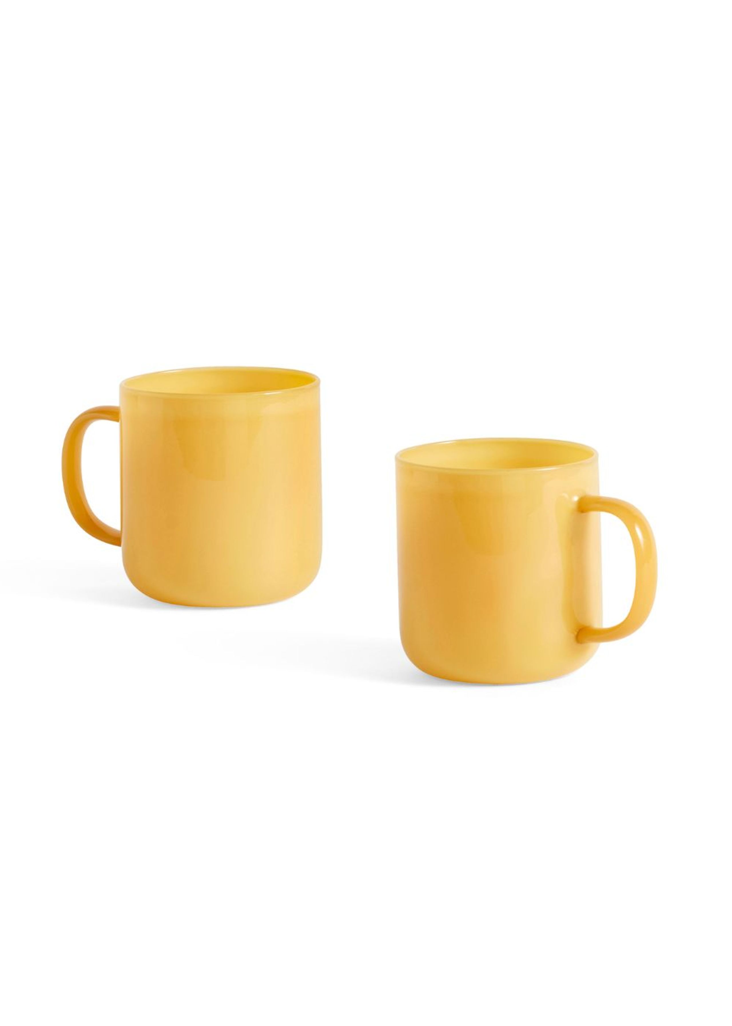 HAY - Cup - Borosilicate Mug - 2 pcs - Jade Yellow