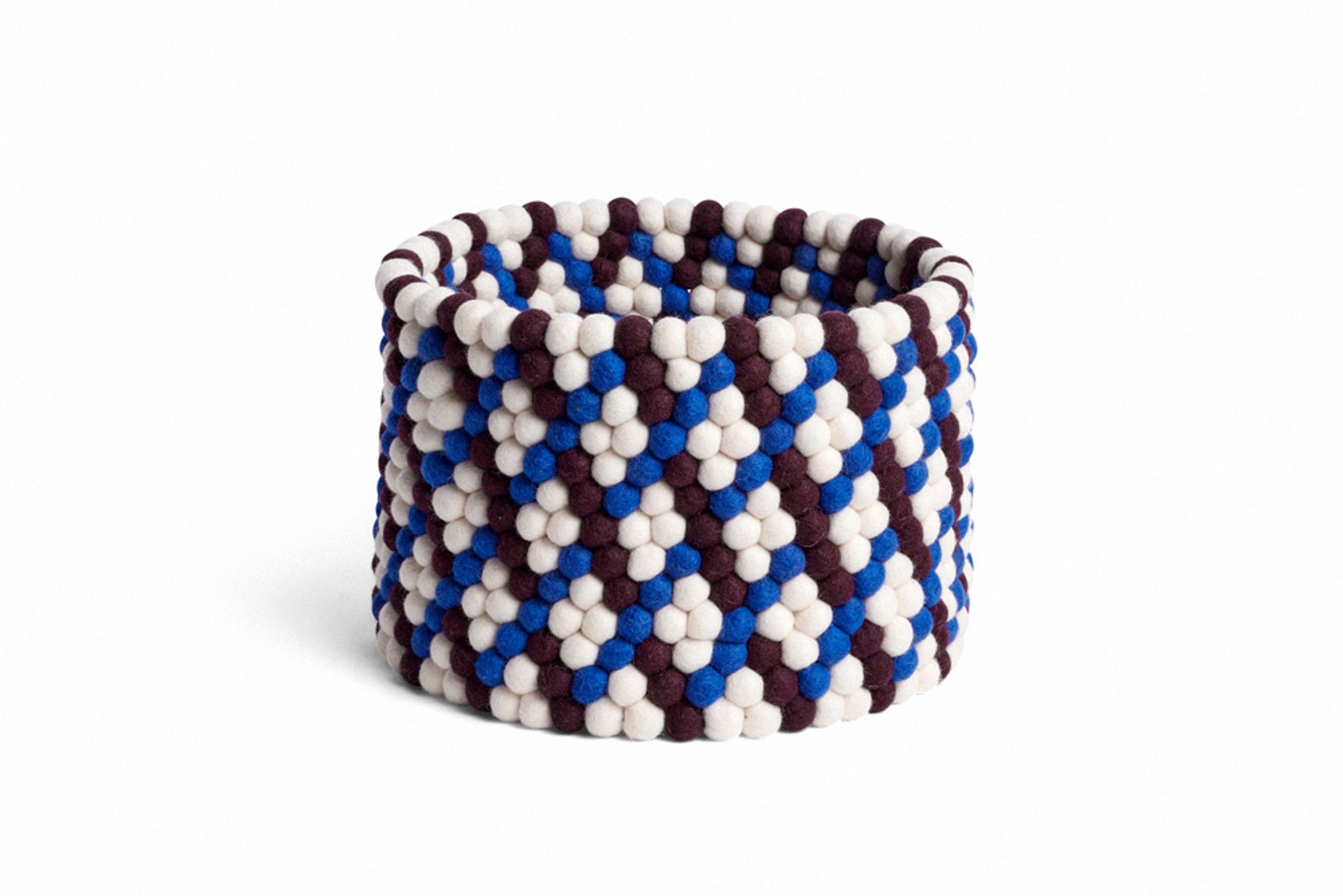 HAY - Korg - Bead Basket - Burgundy Basket Weave