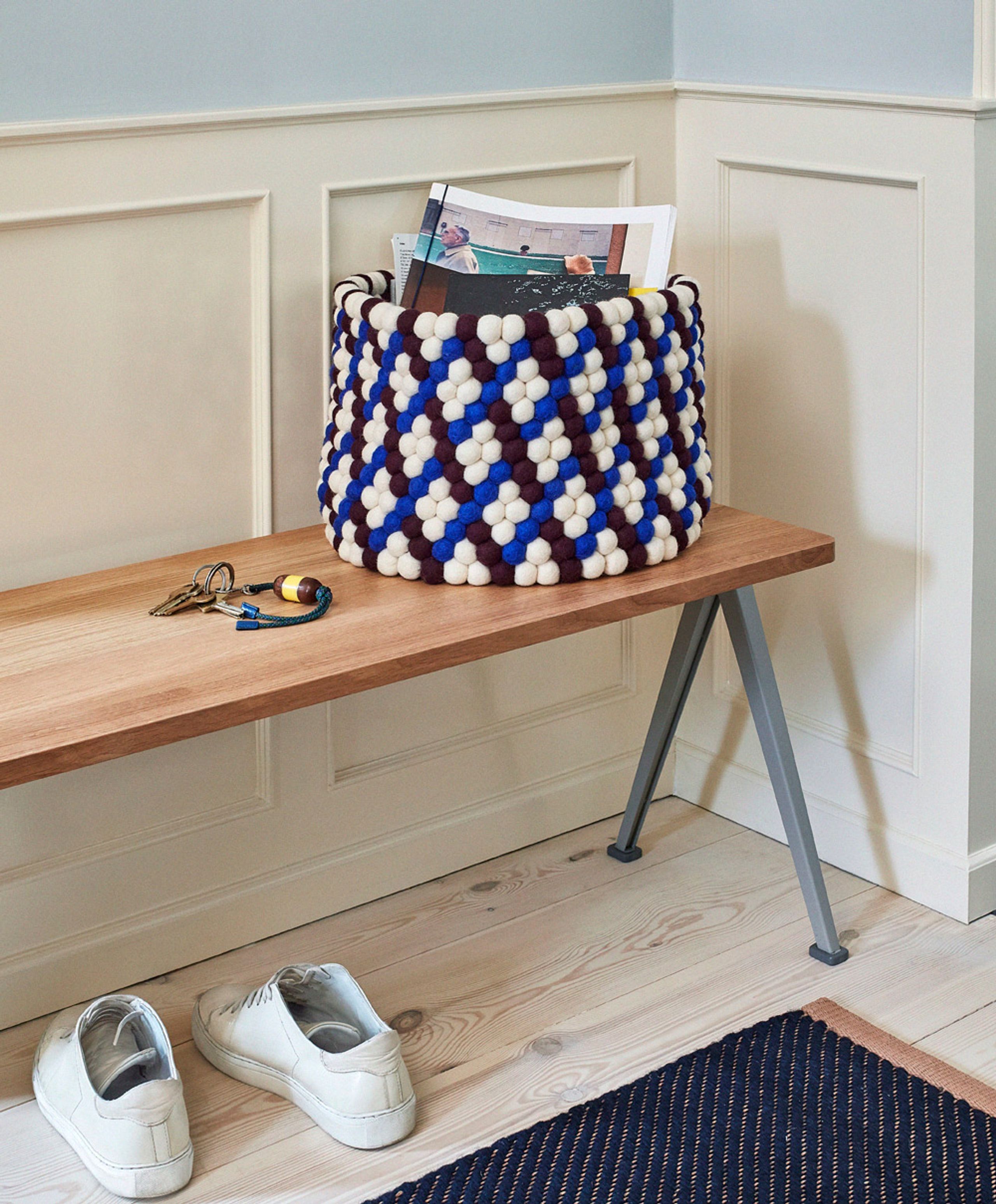 HAY - Korg - Bead Basket - Burgundy Basket Weave