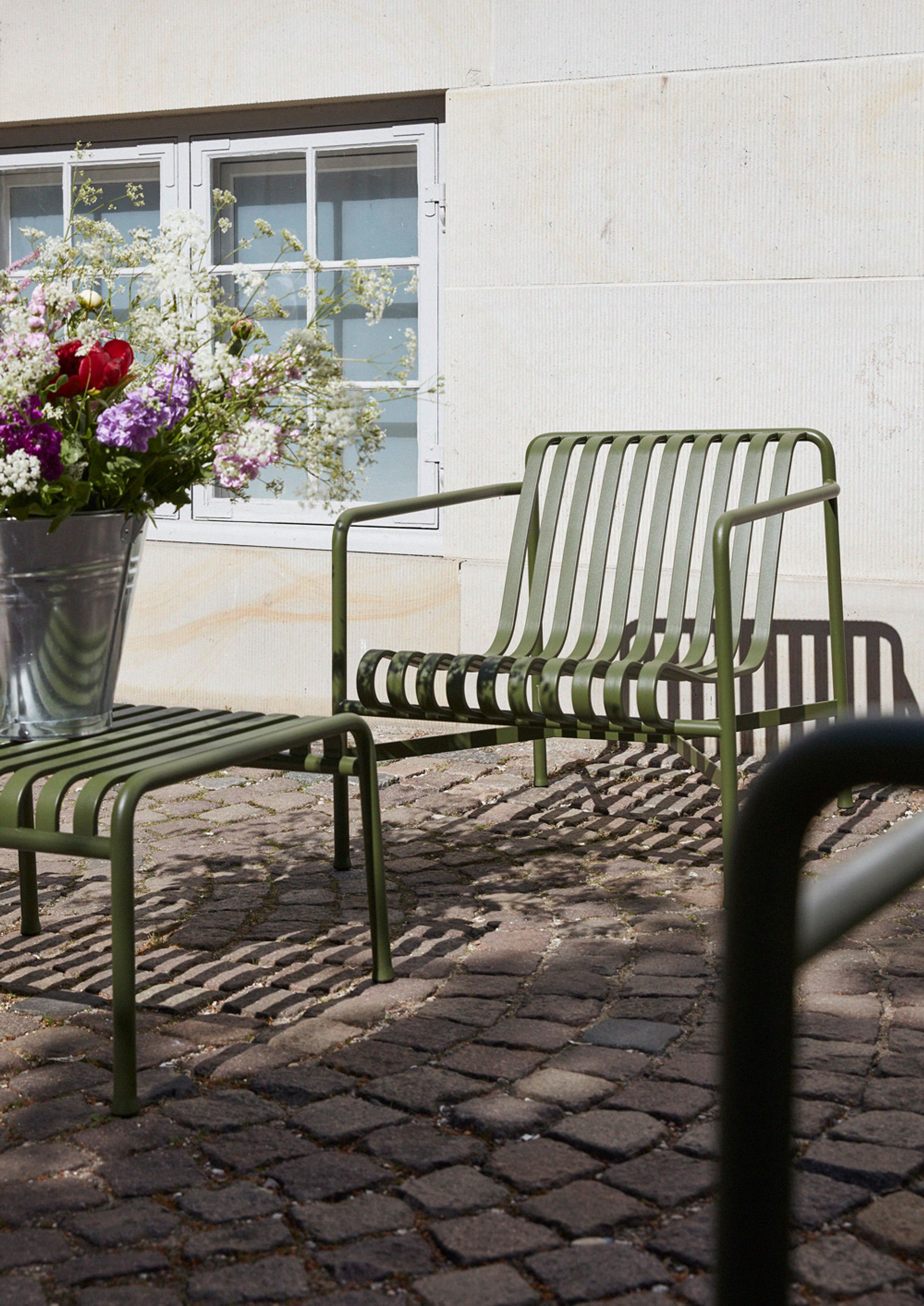 HAY - Křeslo do obývacího pokoje - PALISSADE / Lounge Chair - Low - Olive