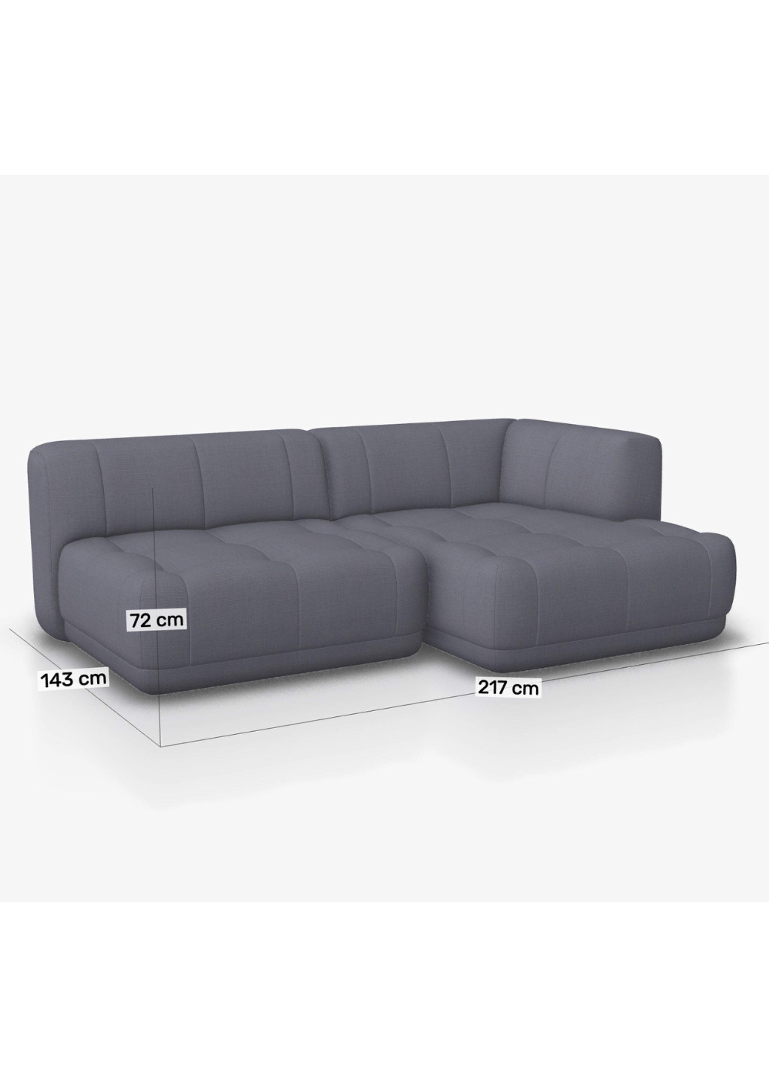 HAY - Lounge sofa - HAY Quilton 502 Custom Edition 9500 - Atlas 631