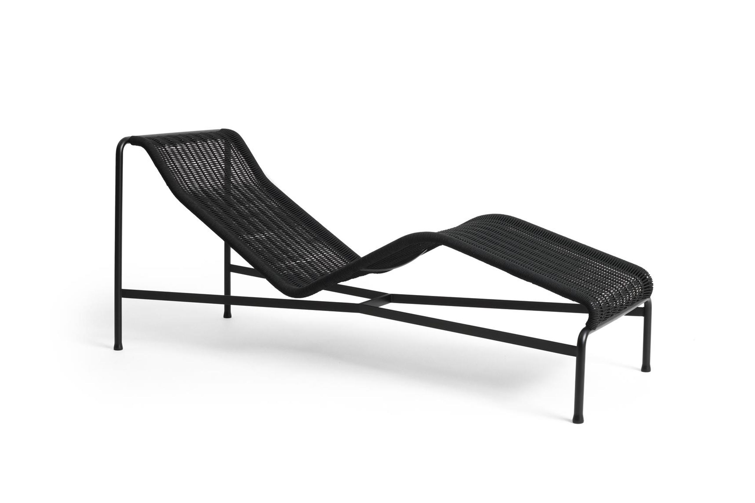 HAY - Sofá del salón - Palissade Cord Chaise Longue - Anthracite