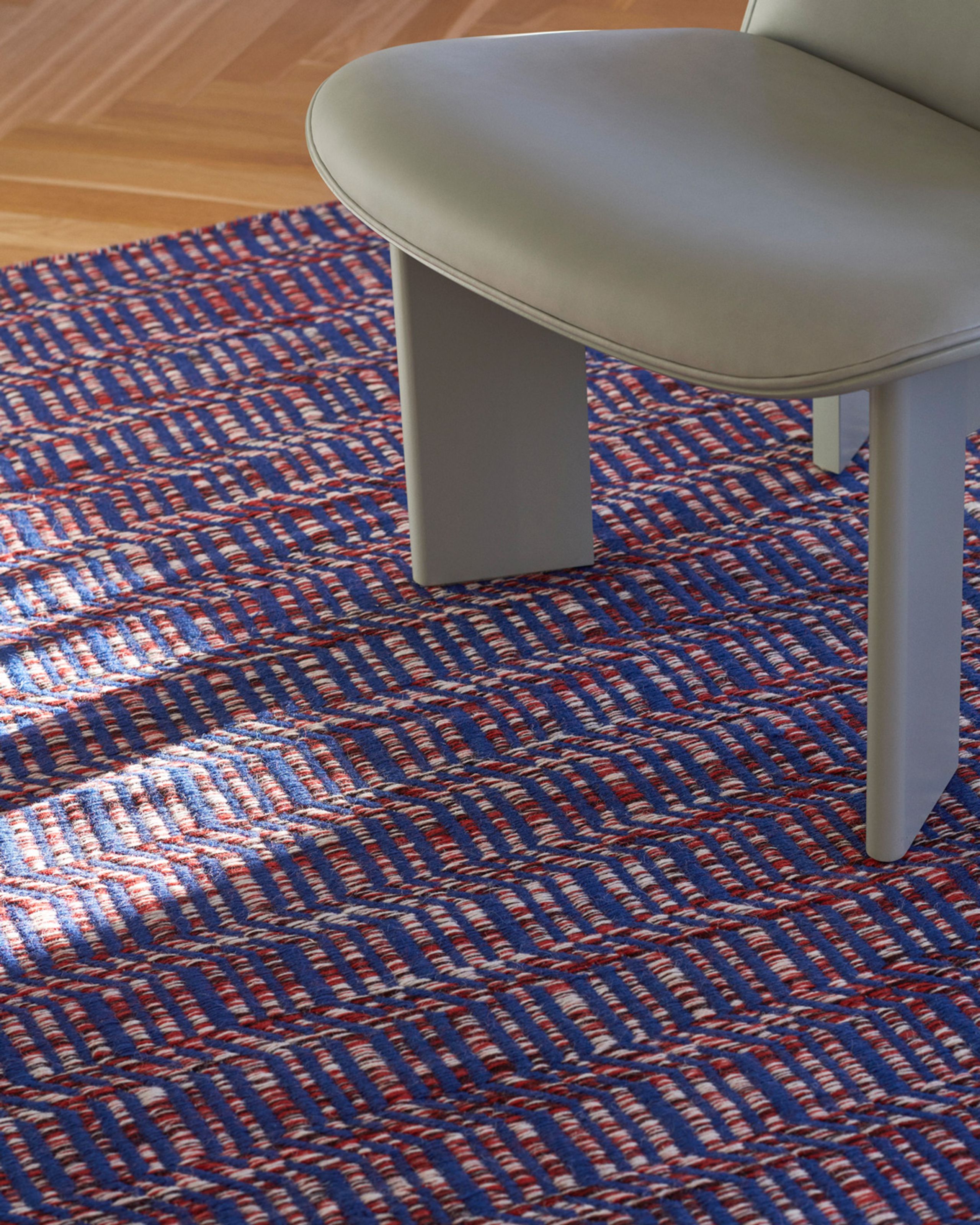 HAY - Lounge chair - Chisel Lounge Chair | Front Upholstery - Eucalyptus Lacquered Beech / Metaphor 023