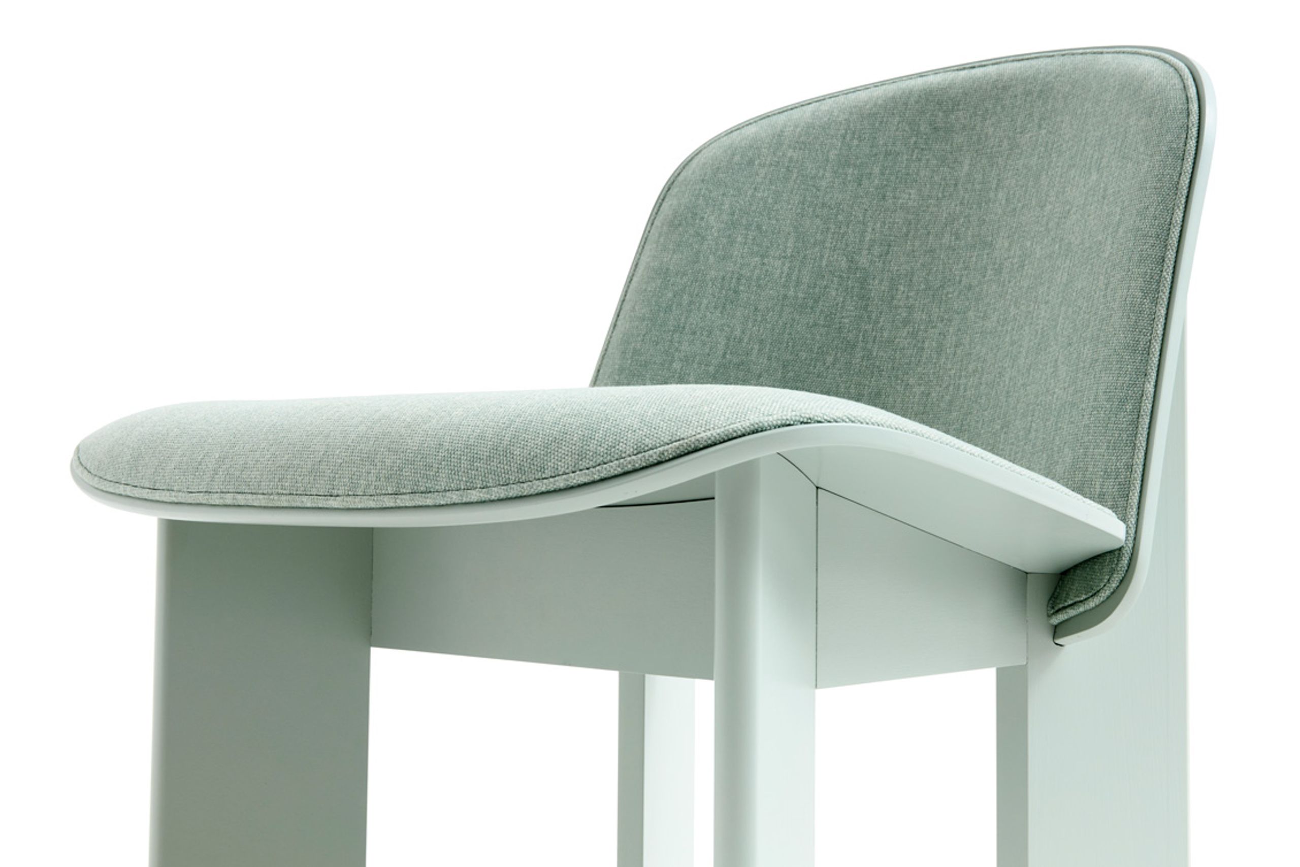 HAY - Lounge chair - Chisel Lounge Chair | Front Upholstery - Eucalyptus Lacquered Beech / Metaphor 023