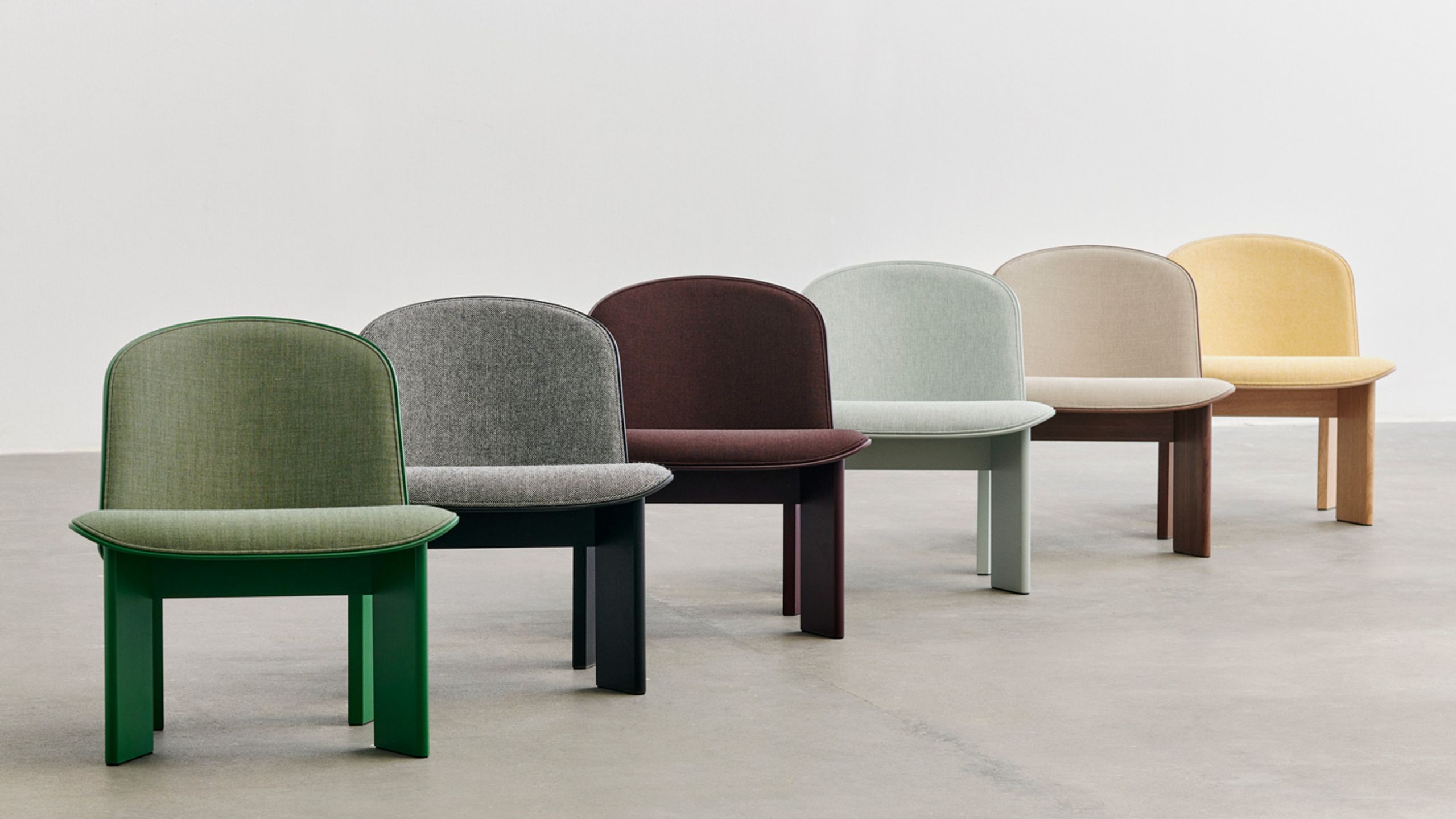 HAY - Lounge chair - Chisel Lounge Chair | Front Upholstery - Eucalyptus Lacquered Beech / Metaphor 023