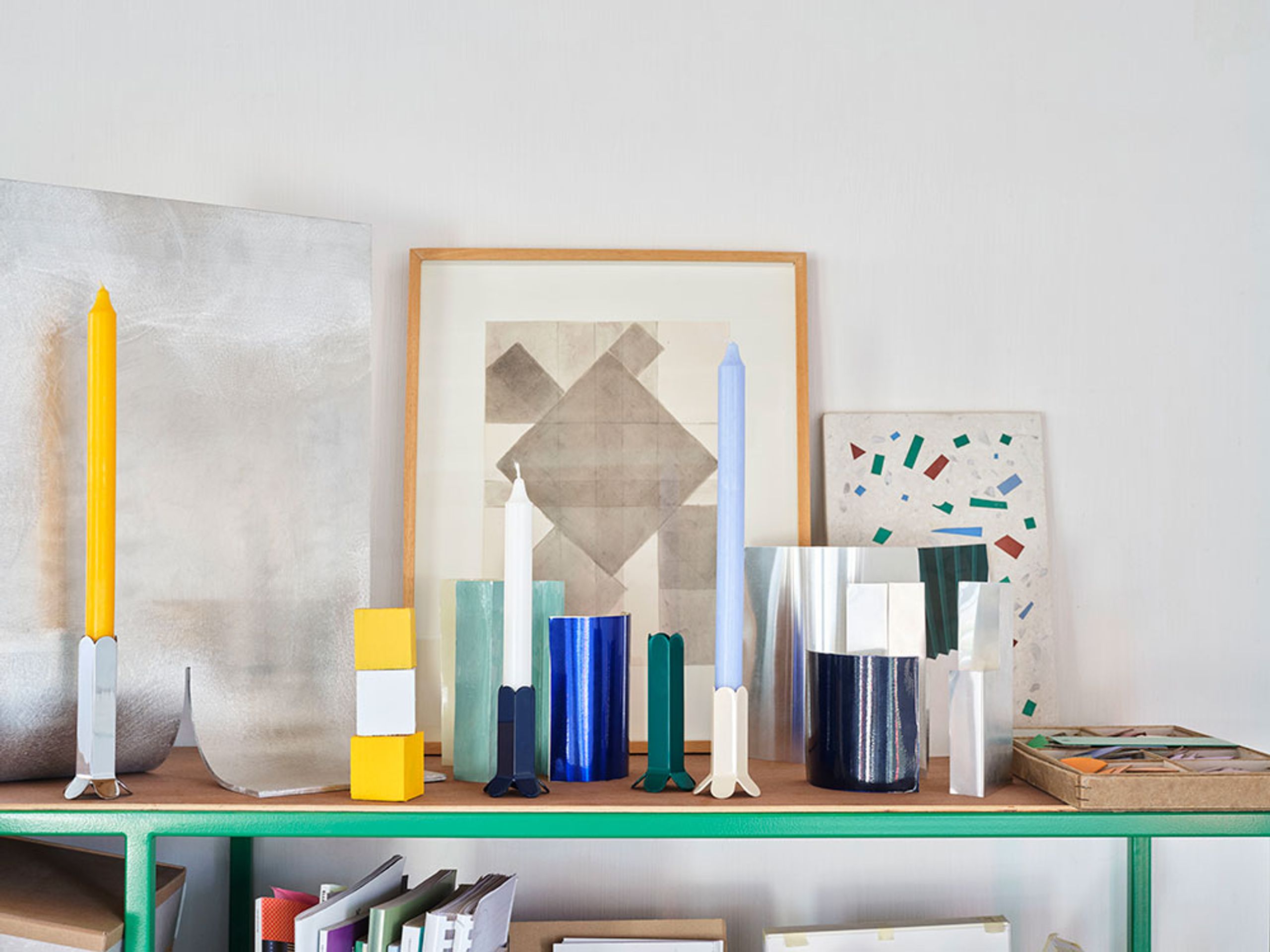 HAY - Candle Holder - Arcs Candleholder - Small - Dark Blue