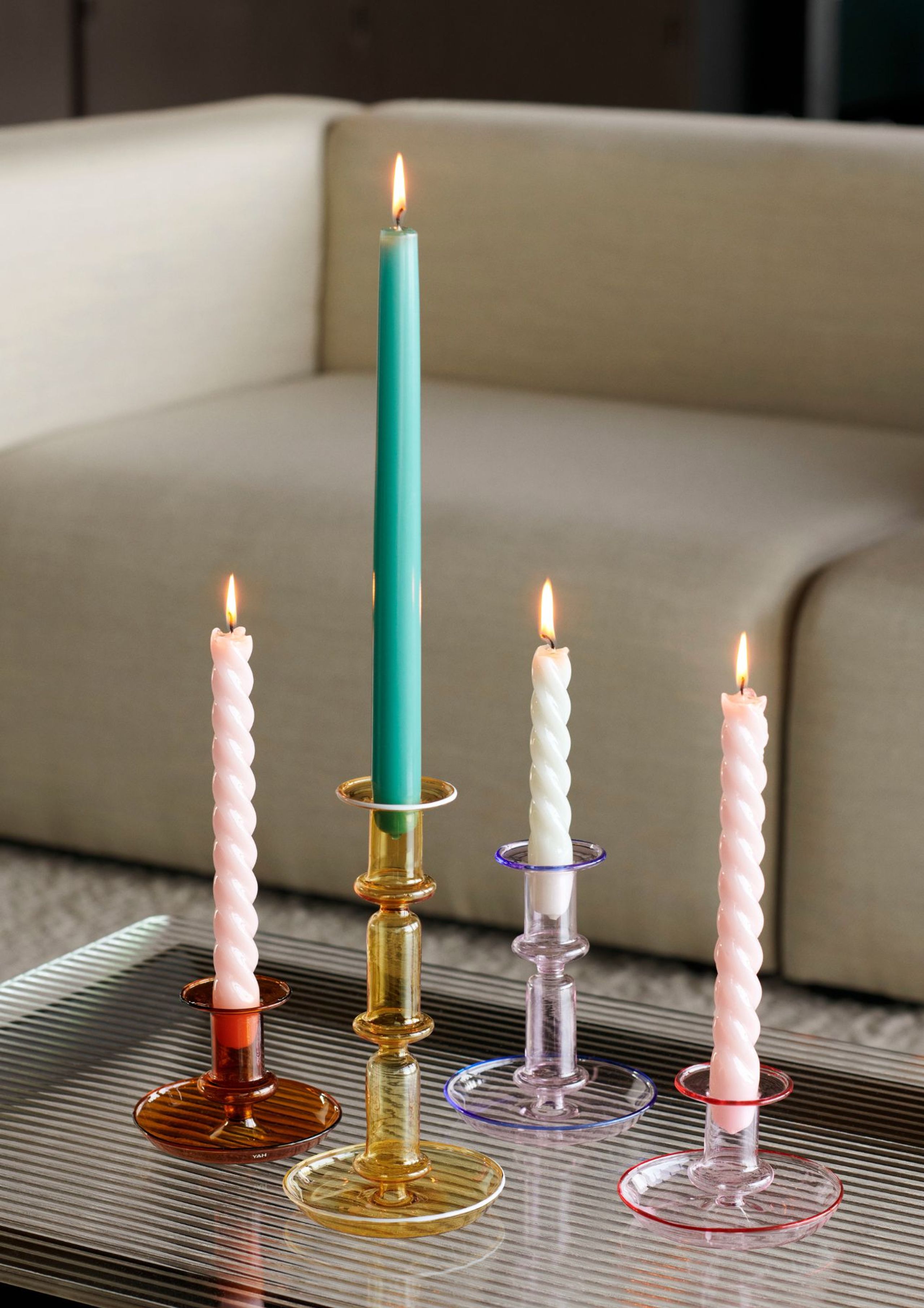 HAY - Porta luce - Flare - Large - Rainbow