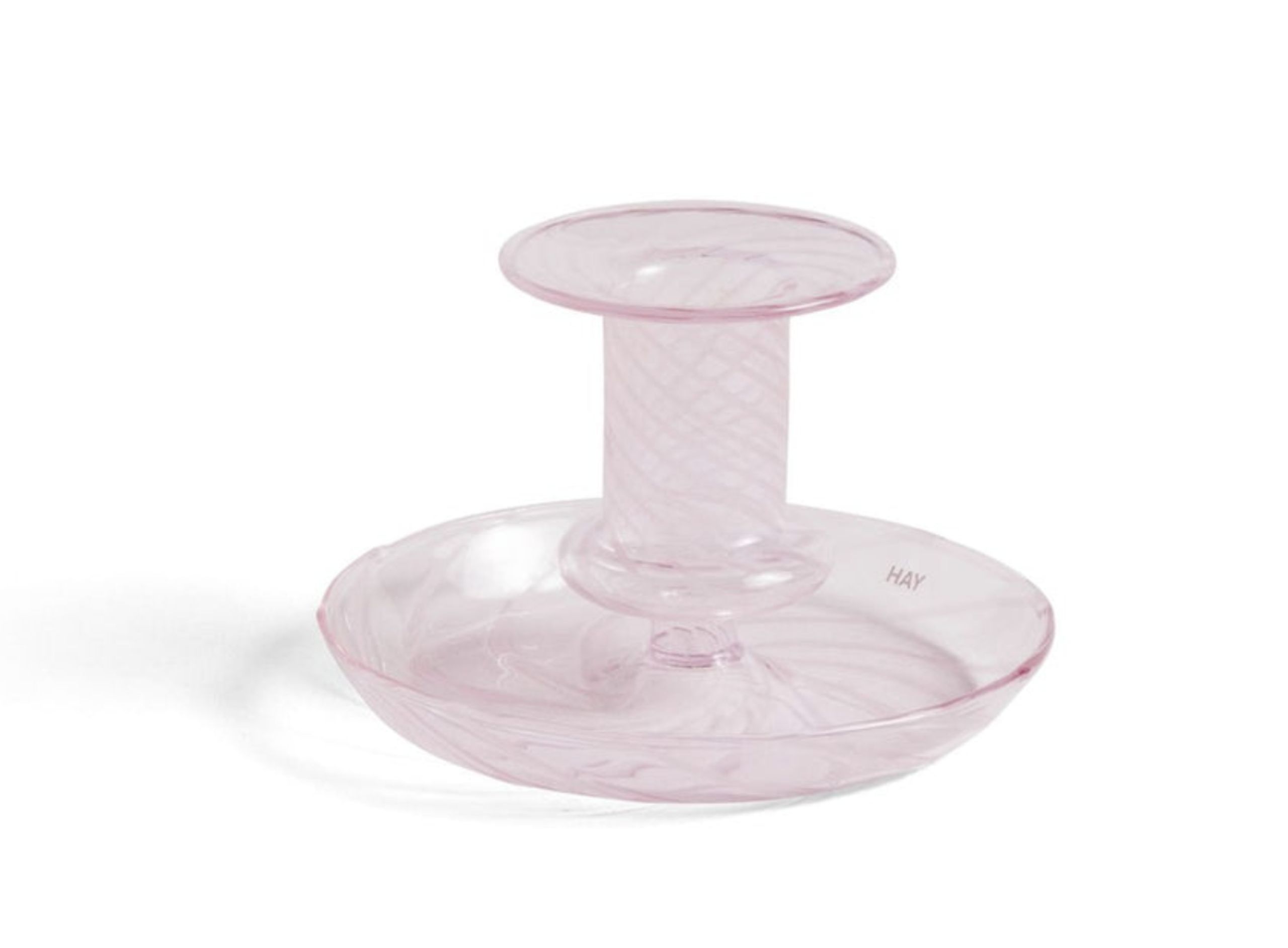 HAY - Suporte de velas - Flare - Stripe - Pink w. Pink