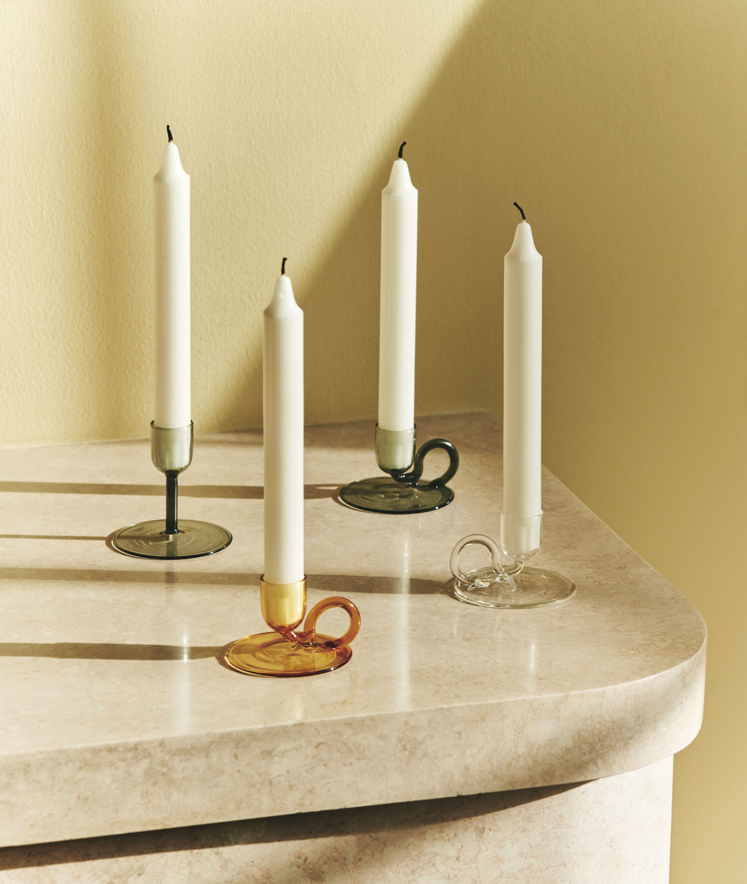 HAY - Lysestage - Tiny Candleholder - Curved - Grey