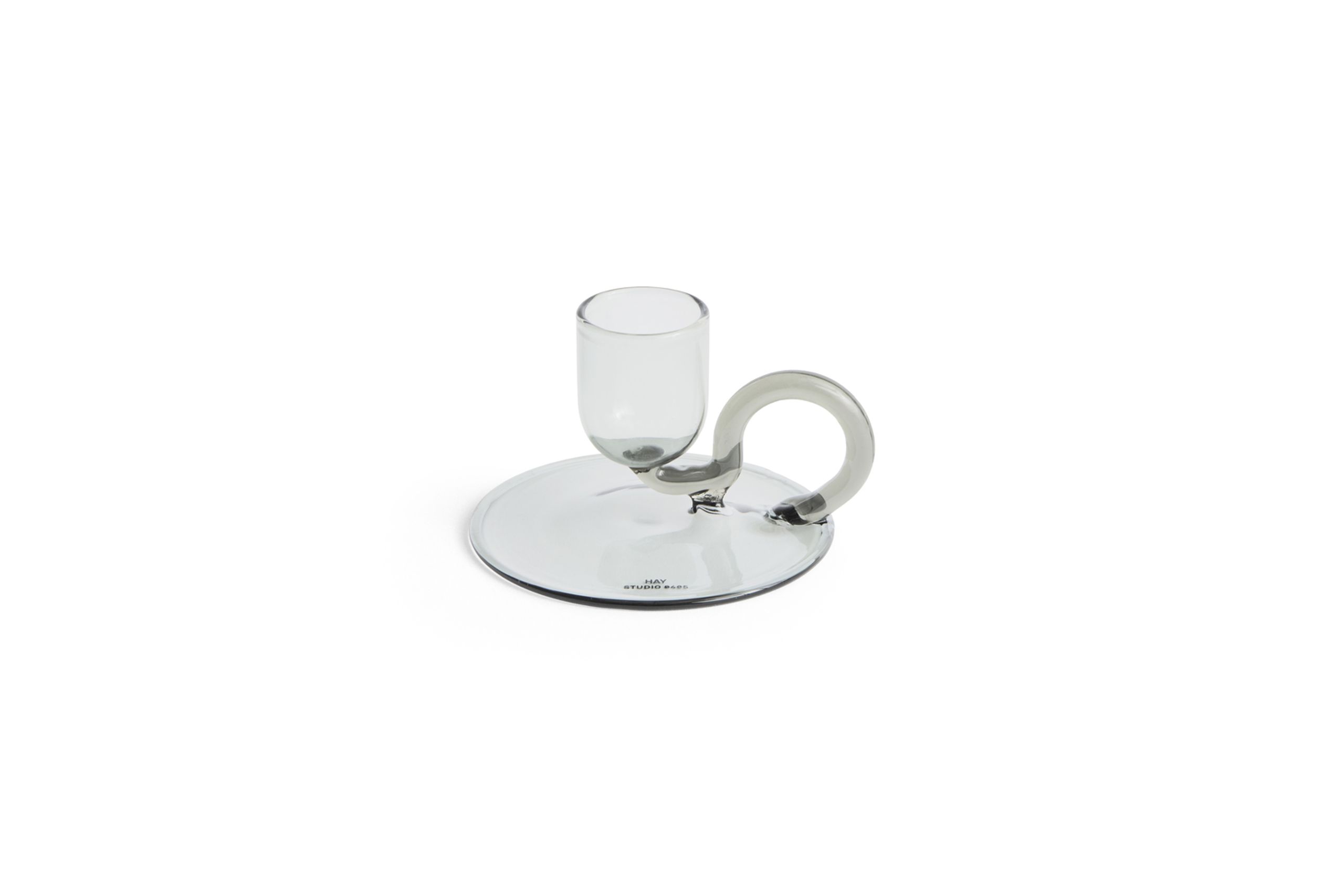 HAY - Lysestage - Tiny Candleholder - Curved - Grey