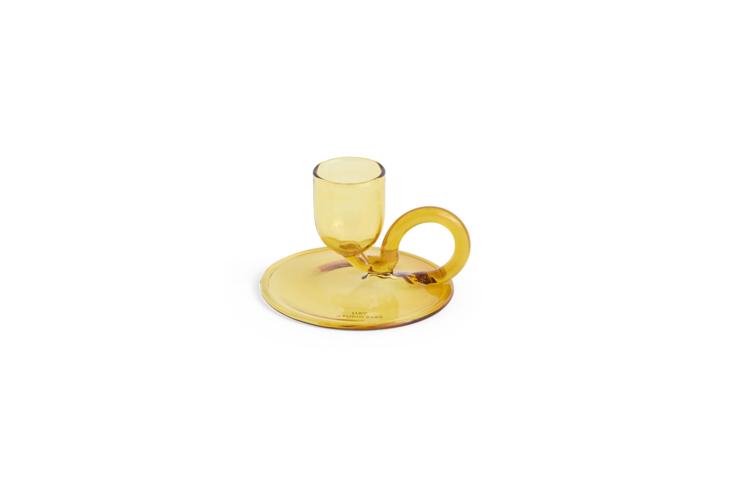 HAY - Lysestage - Tiny Candleholder - Curved - Yellow