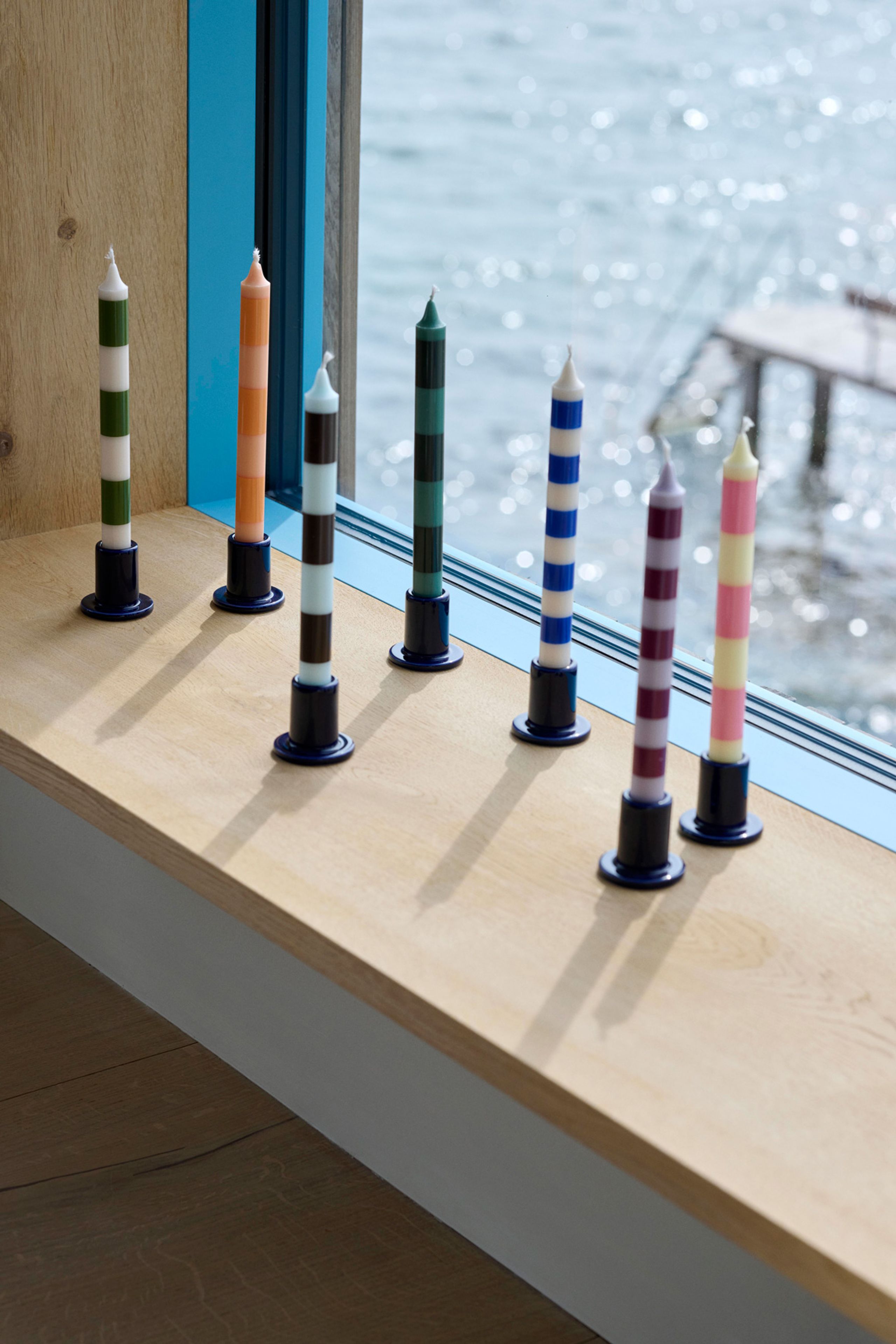 HAY - Kerzenständer - Tube Candleholder - Small - Brown