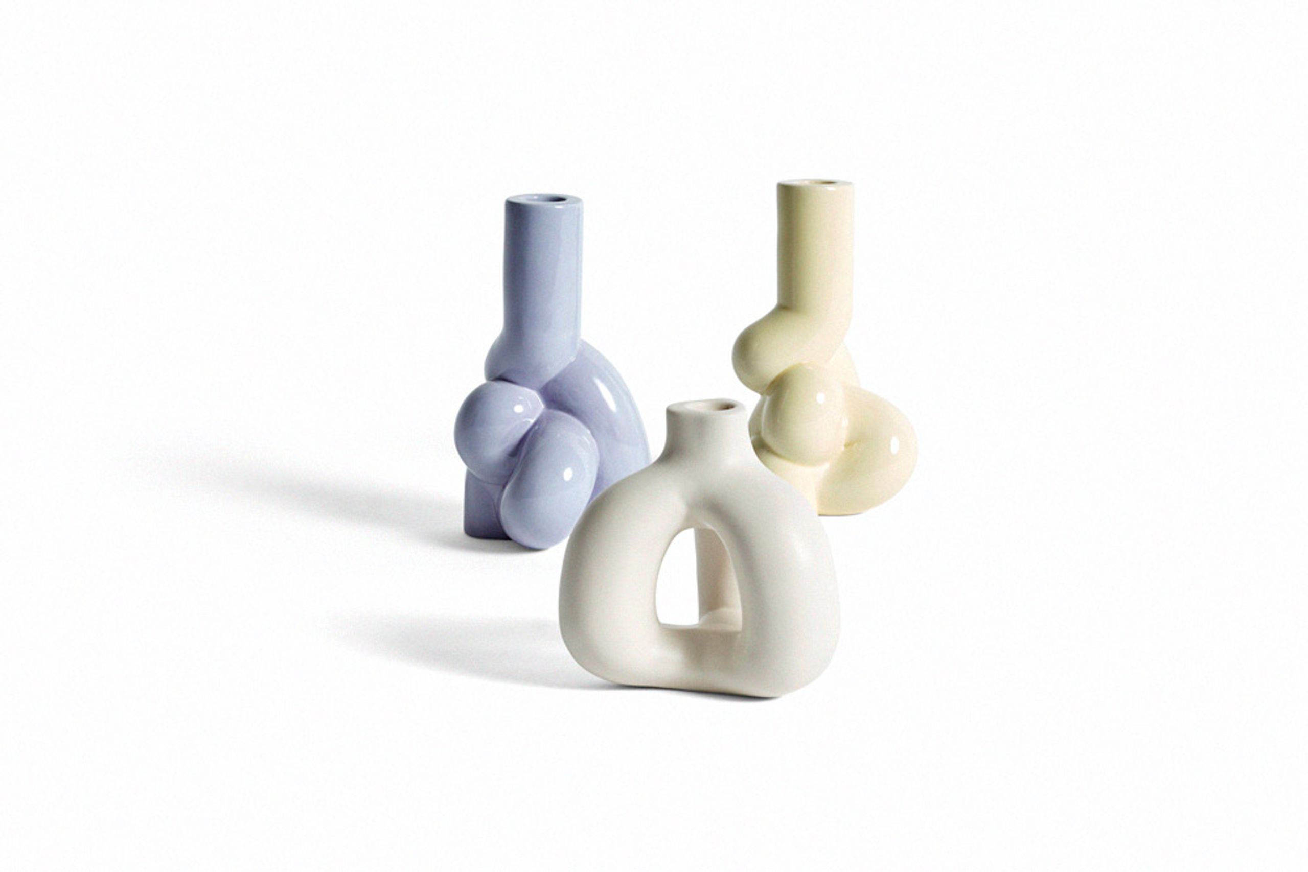 HAY - Candlestick - W&S Candleholder - Soft Soft Yellow