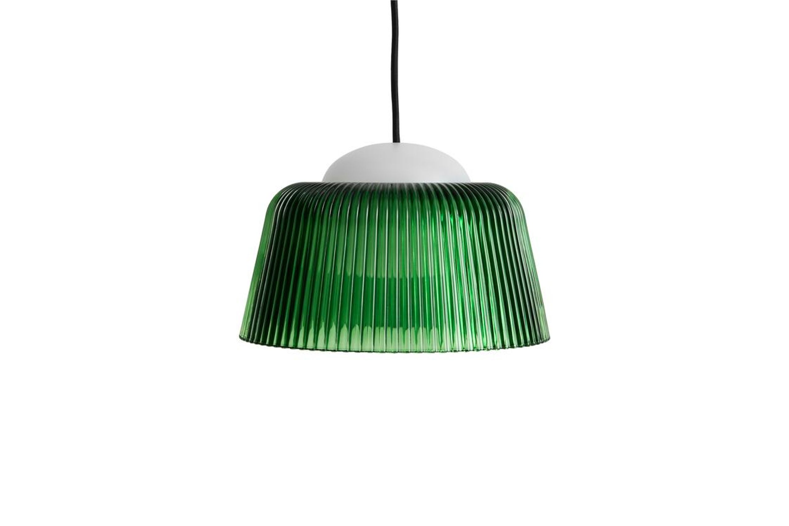 HAY - Pendant Lamp - Brim Pendant - Bottle green glass