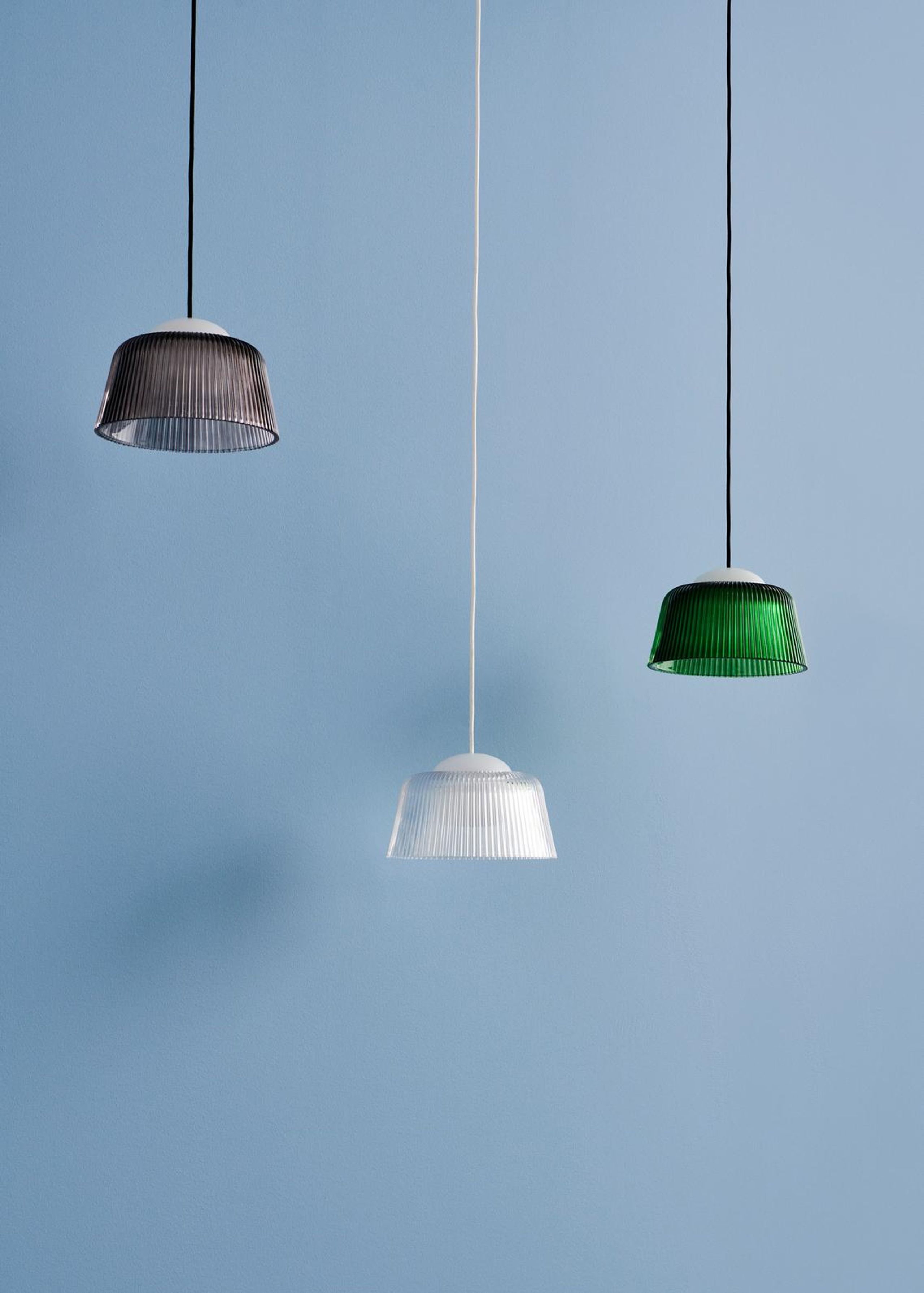 HAY - Pendant Lamp - Brim Pendant - Bottle green glass