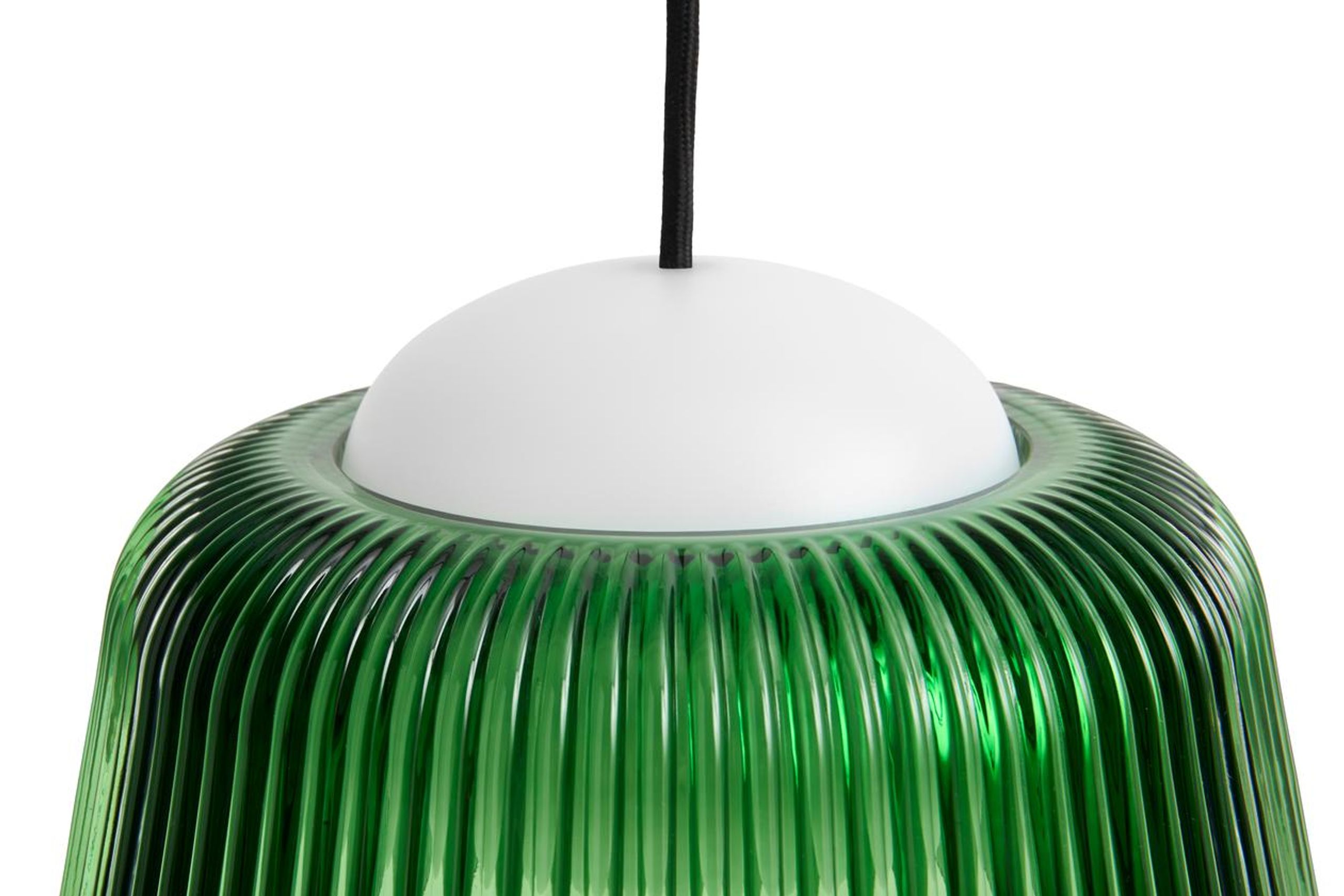 HAY - Pendant Lamp - Brim Pendant - Bottle green glass