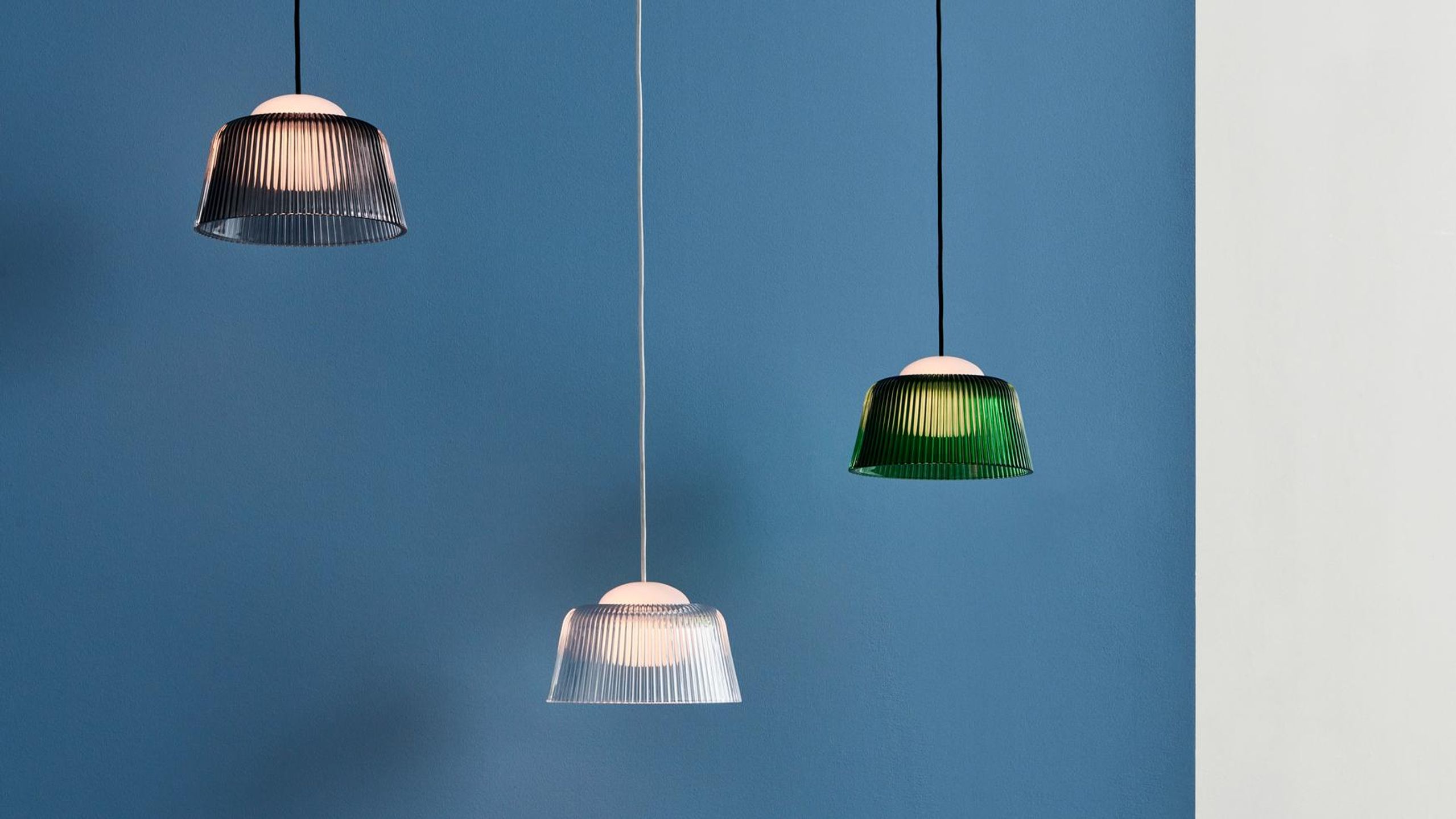 HAY - Péndulo - Brim Pendant - Smoked grey glass