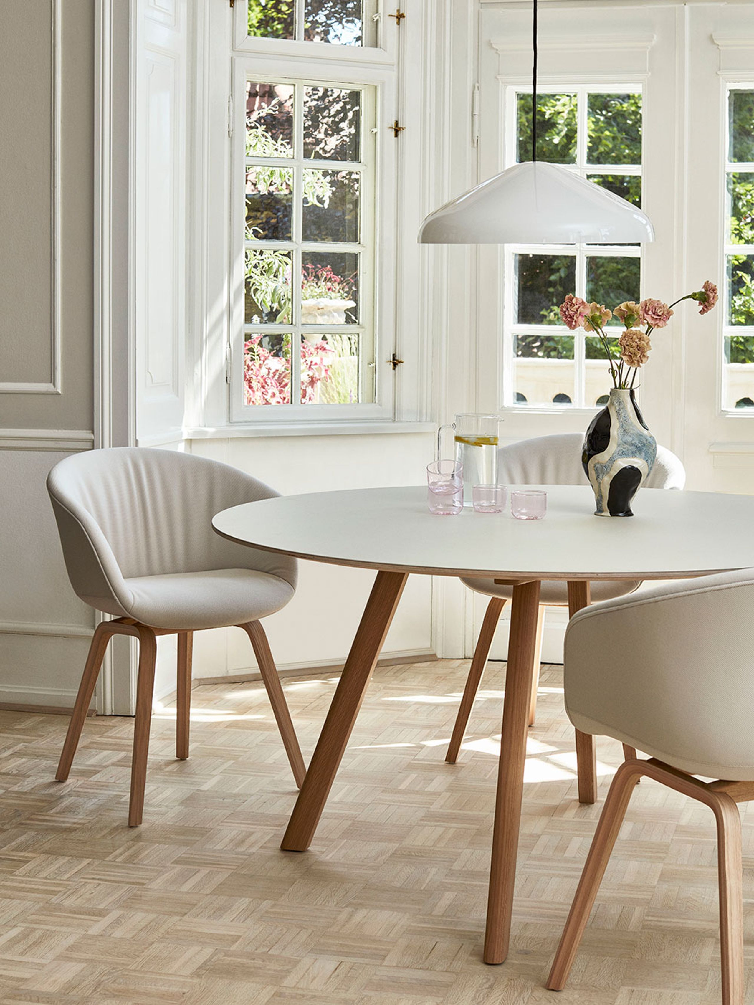 HAY - Pendel - PAO Steel Pendent - Large - Cream White 470