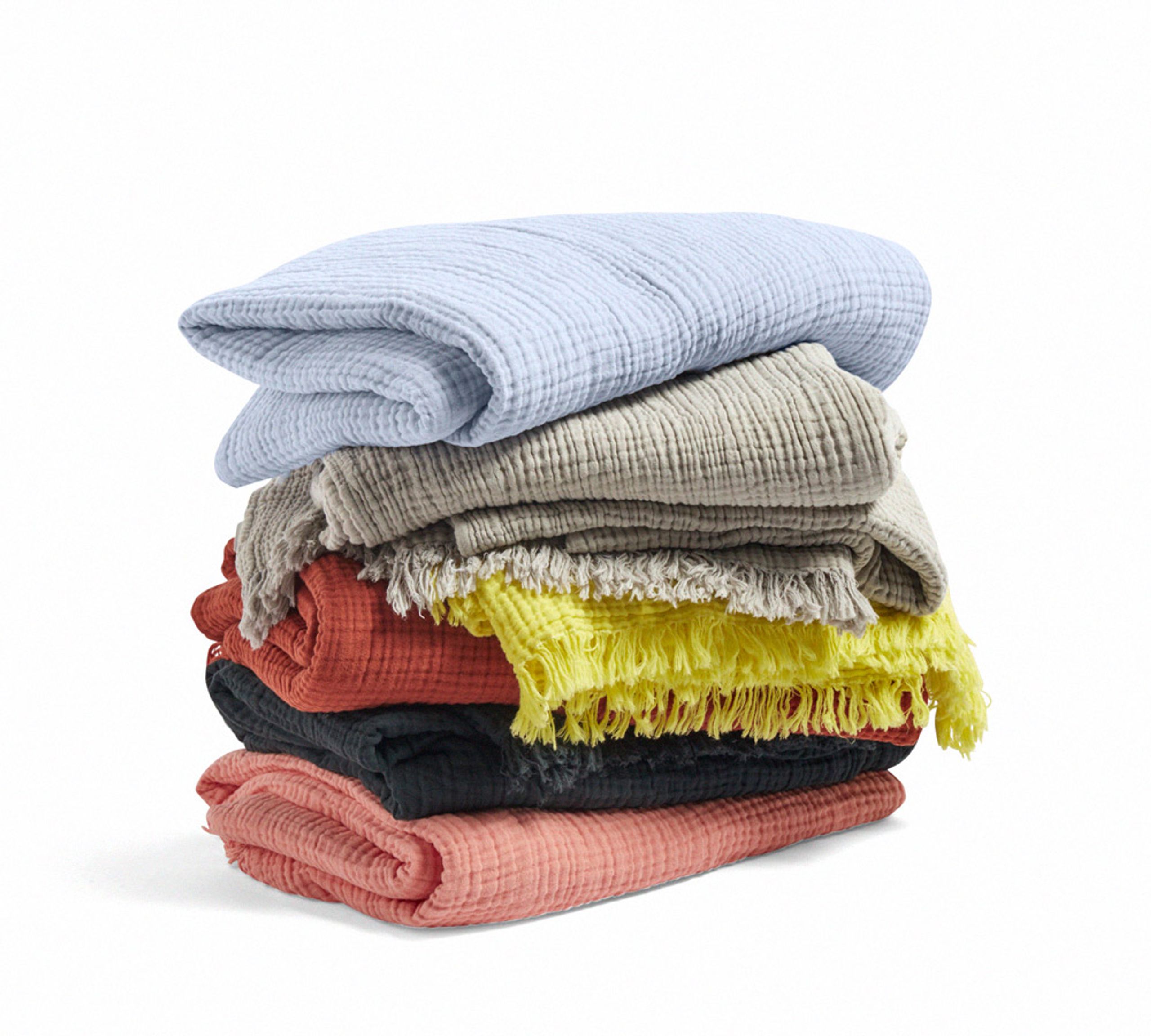 HAY - Plaid - Crinkle Plaid - Peach