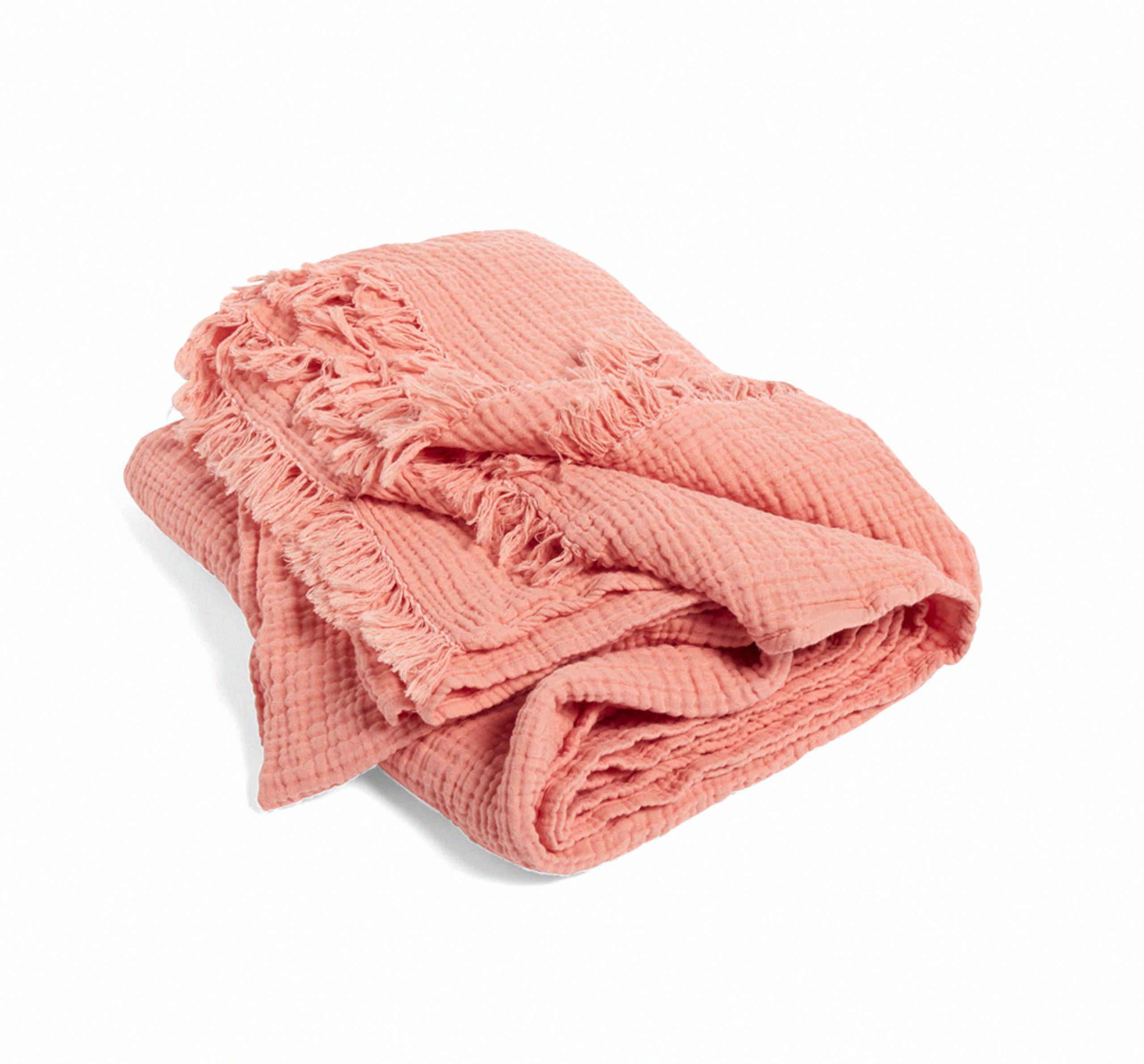 HAY - Plaid - Crinkle Plaid - Peach