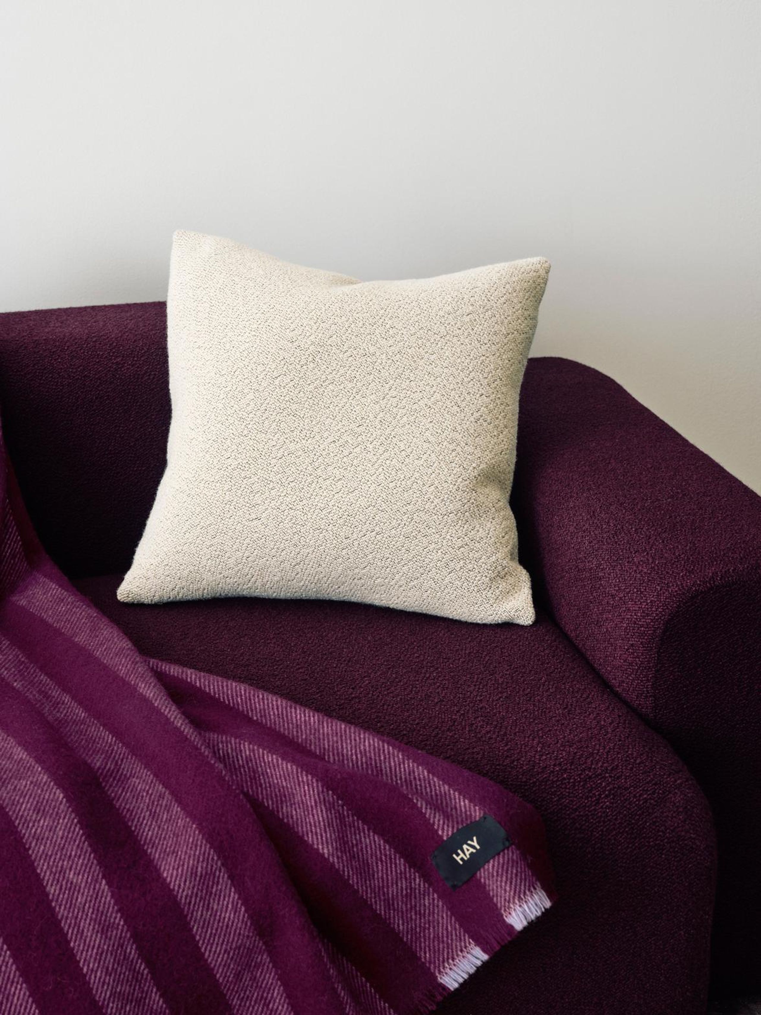HAY - Plaid - Duo Throw - Plum