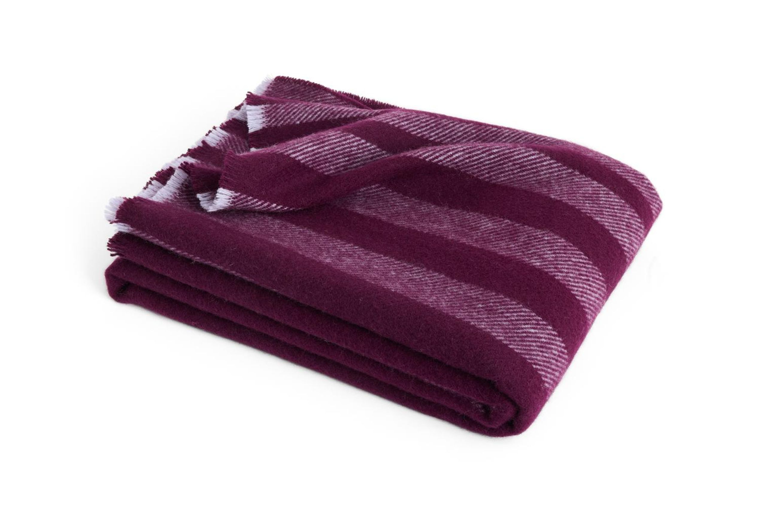 HAY - Plaid - Duo Throw - Plum