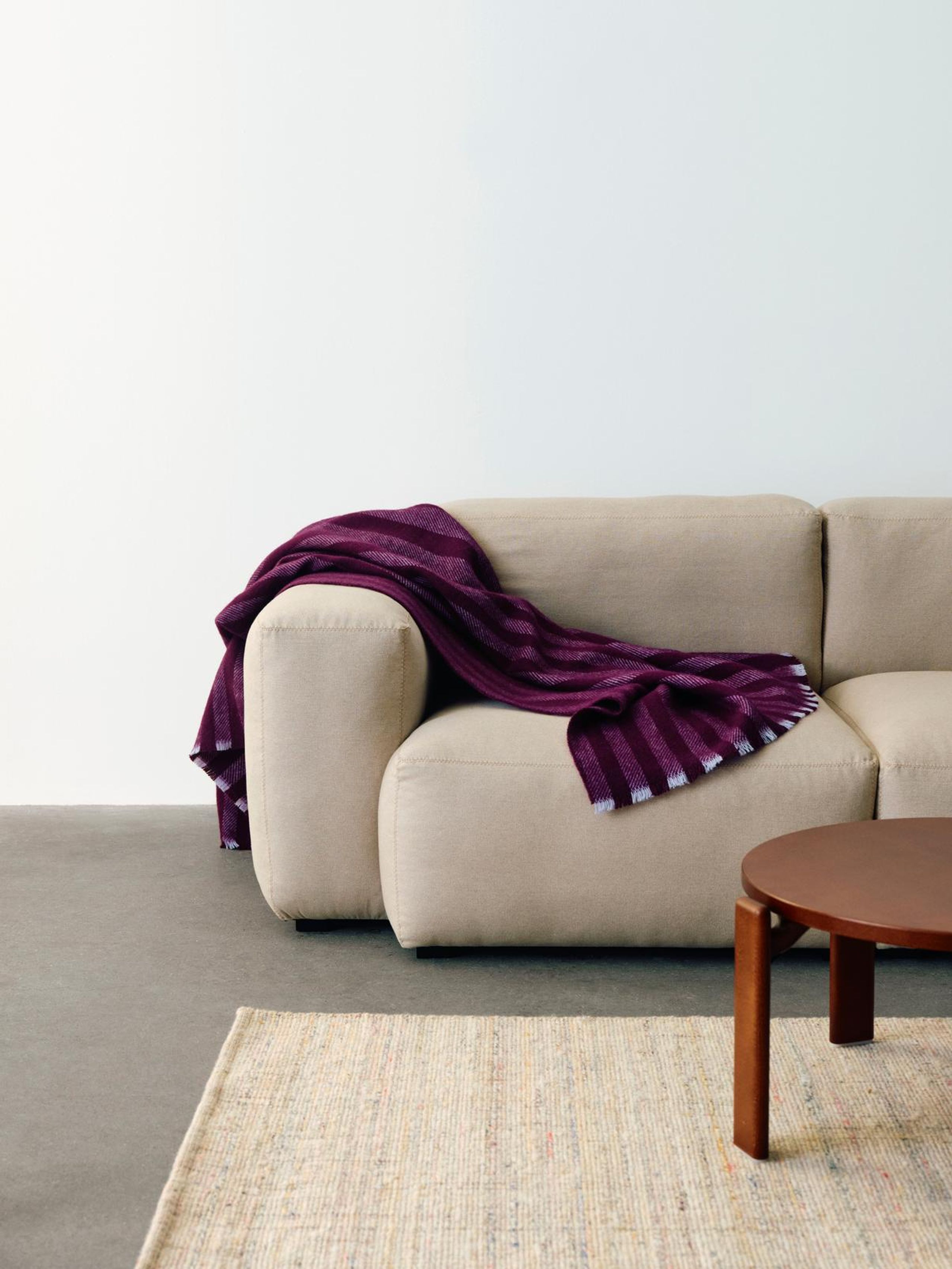 HAY - Plaid - Duo Throw - Plum