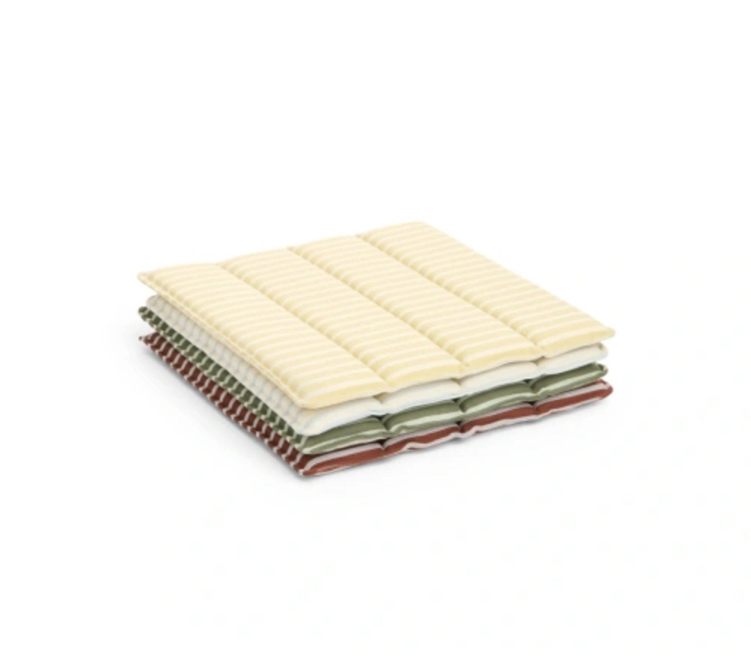 HAY - Kussen - Terrazza Seat Cushion - 40 x 40 - Grey bold stripe