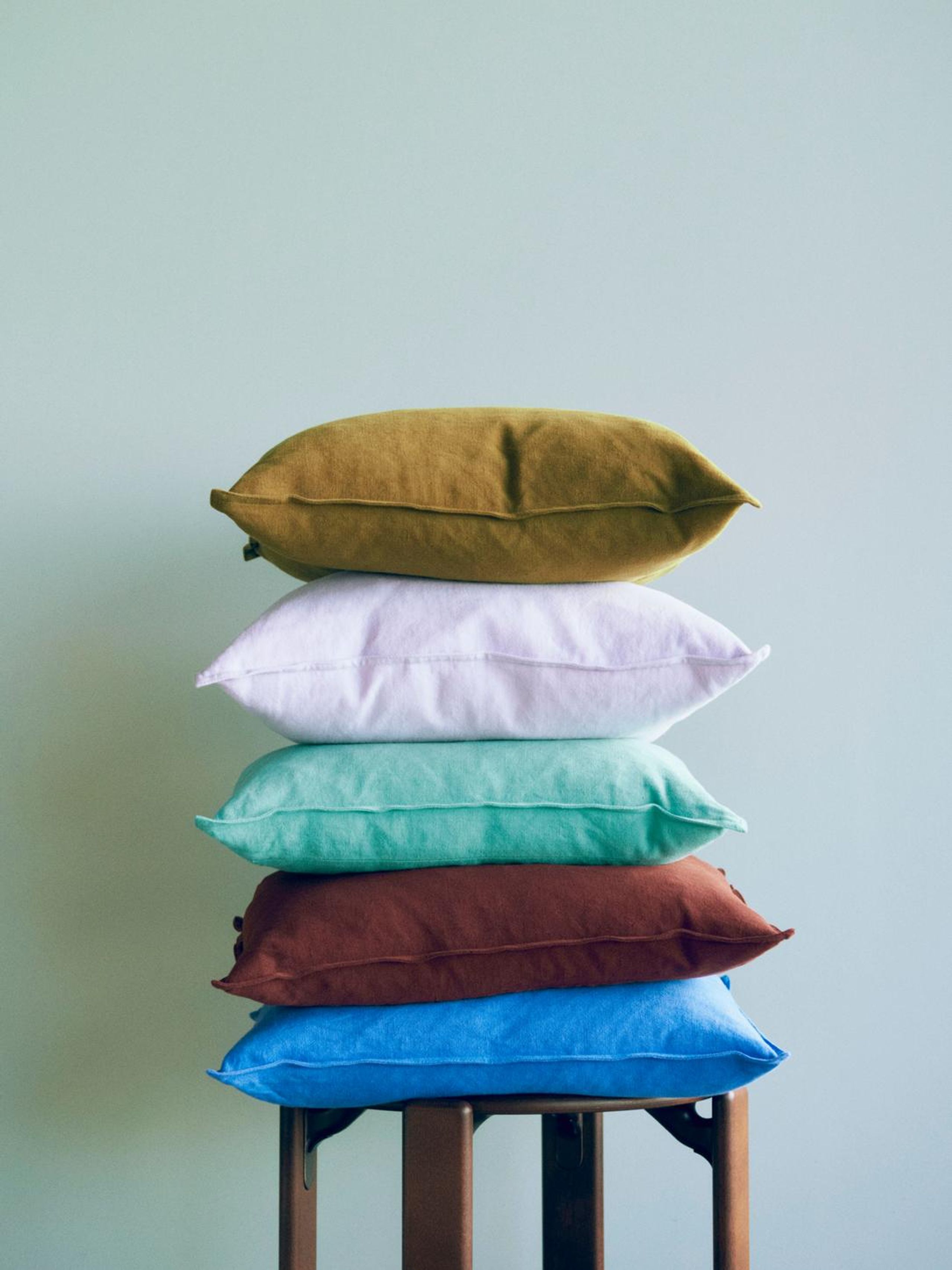 HAY - Cushion cover - Linen Cushion - 50 x 50 - Sky blue