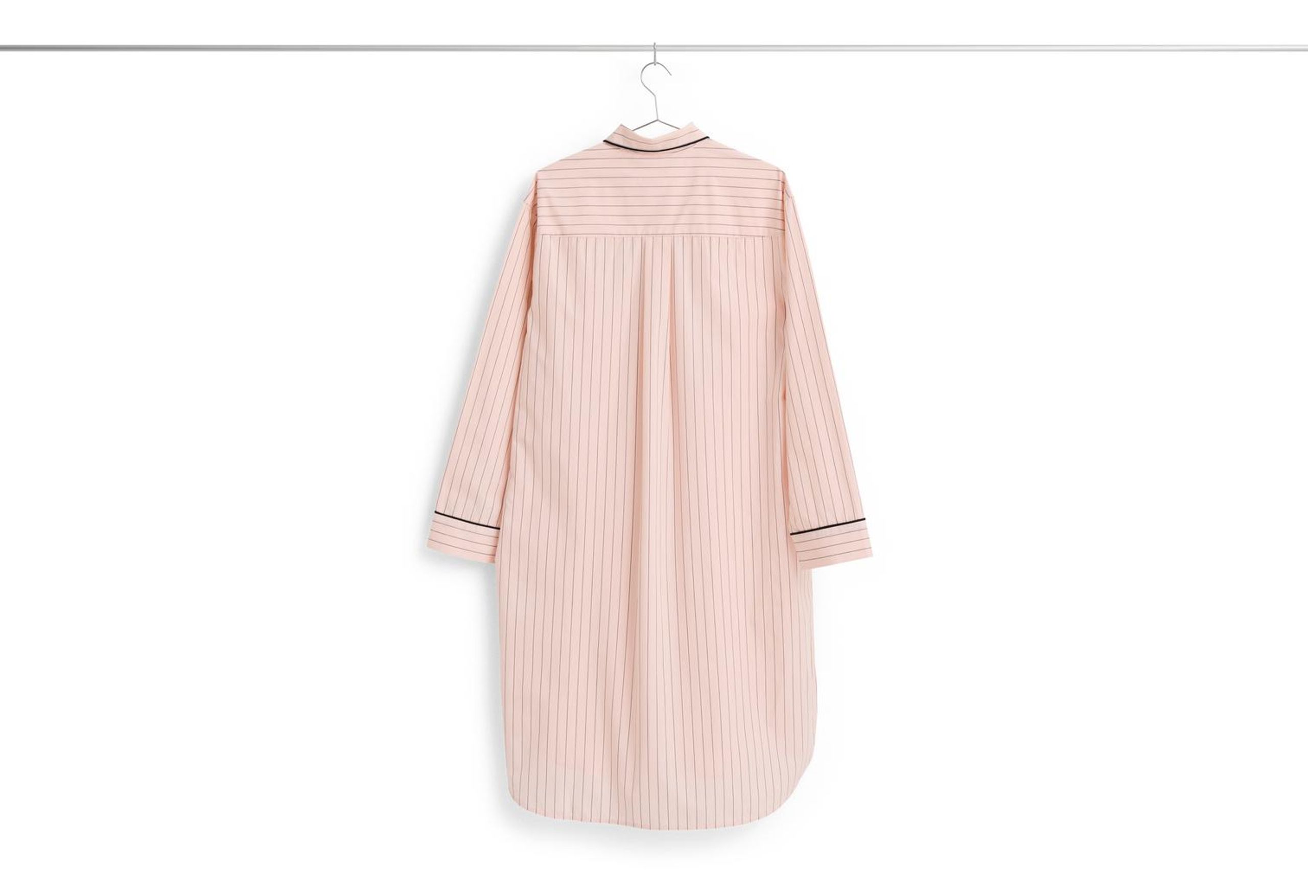 HAY - Pajamas - Fineline Long Nightshirt - Soft Pink