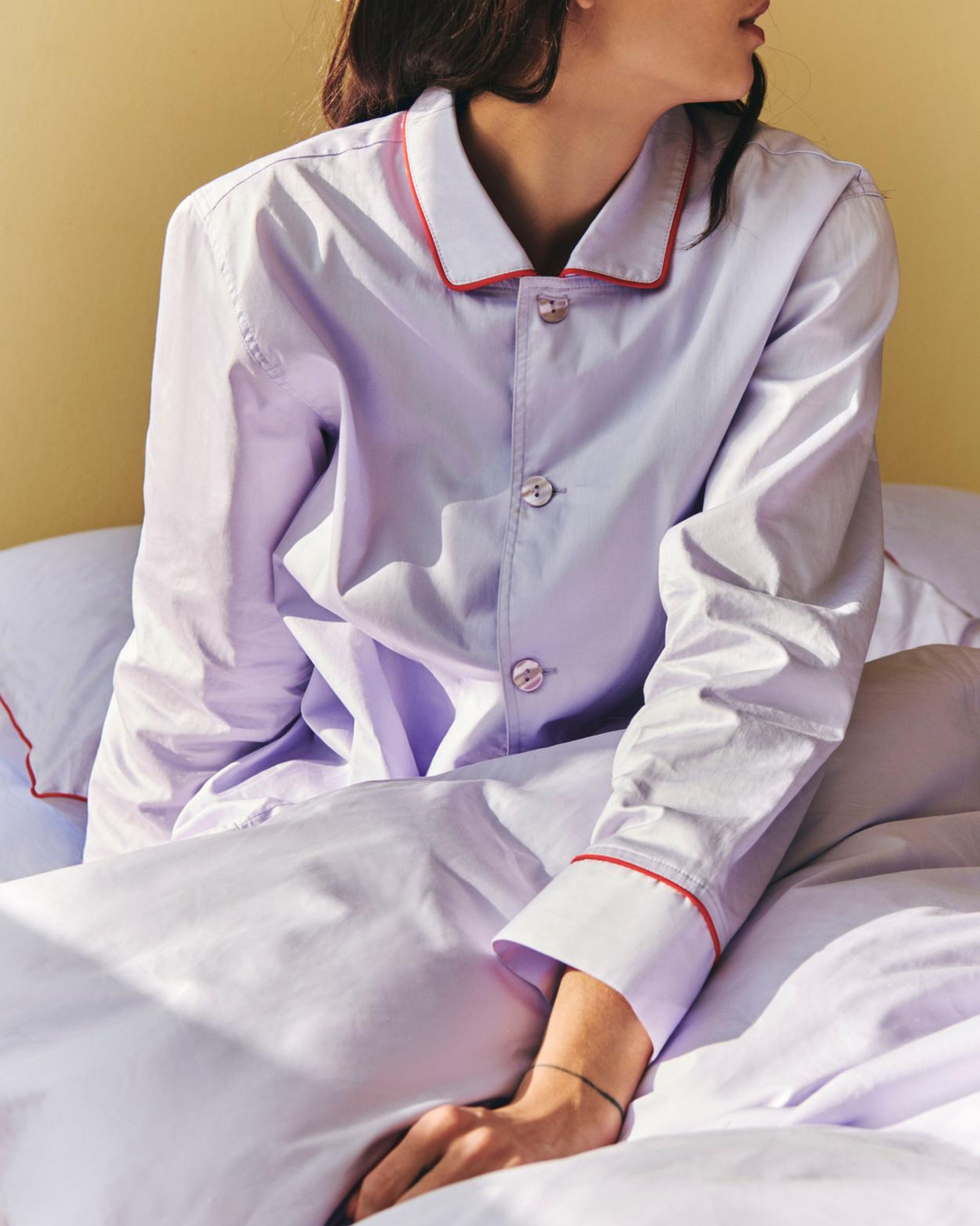 HAY - Pajamas - Outline Pyjama Long Sleeve Shirt - Lavender
