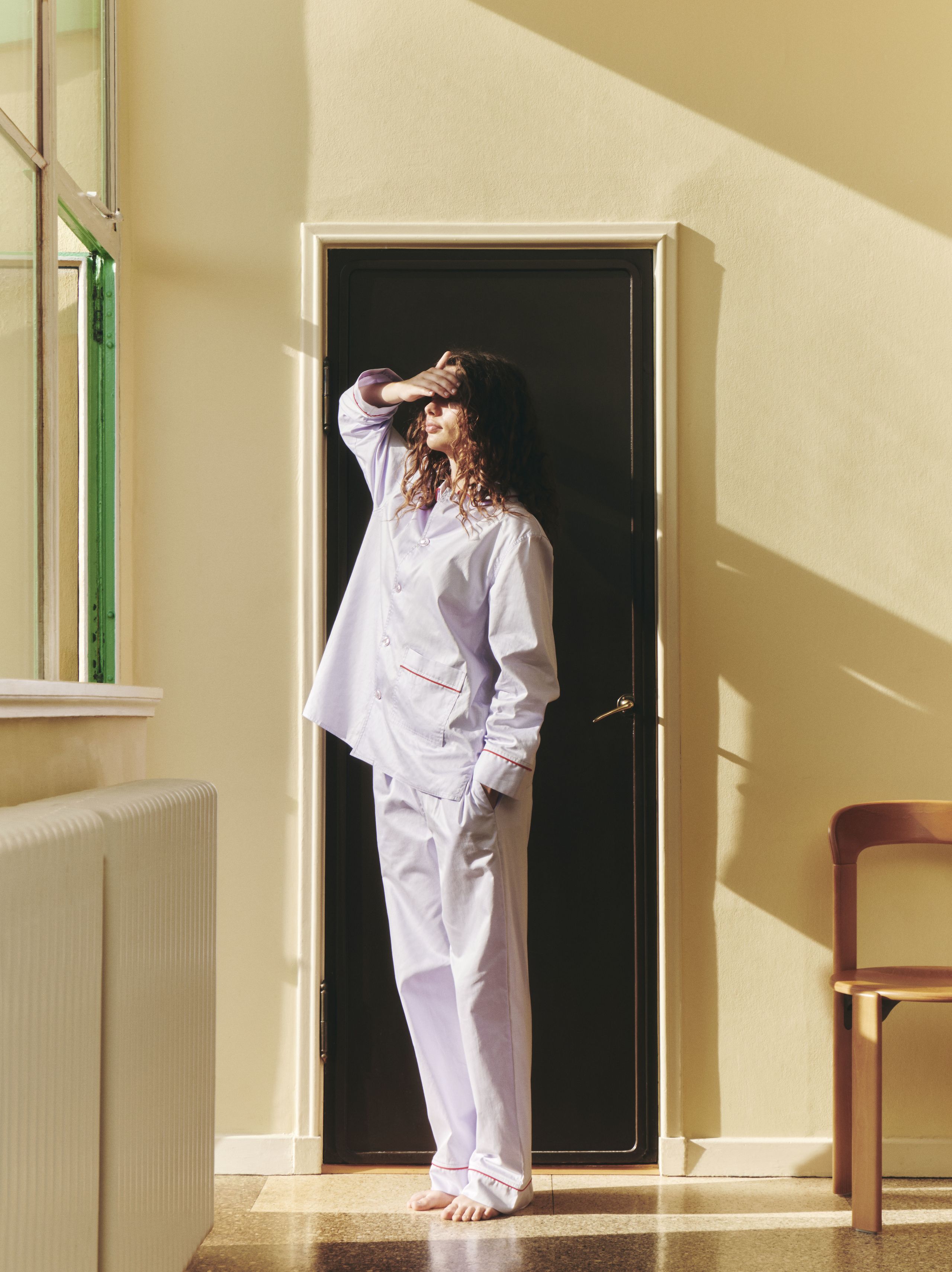 HAY - Pajamas - Outline Pyjama Long Sleeve Shirt - Lavender