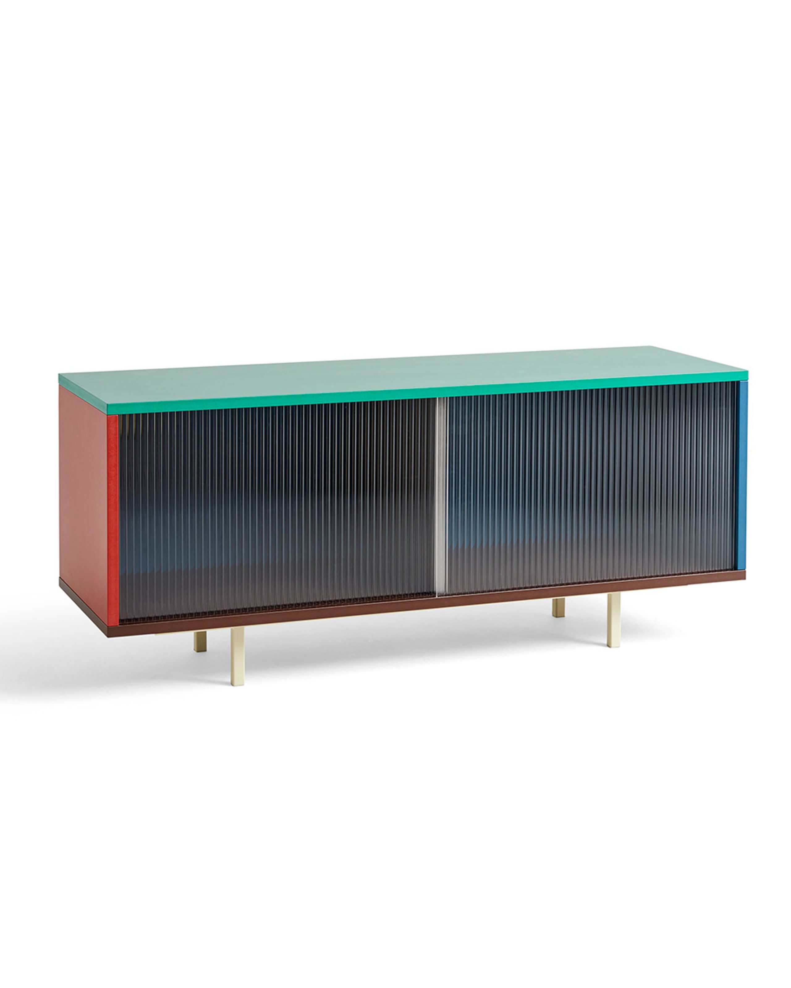 HAY - Libreria - Colour Cabinet / Medium - Multi /w Glass Doors