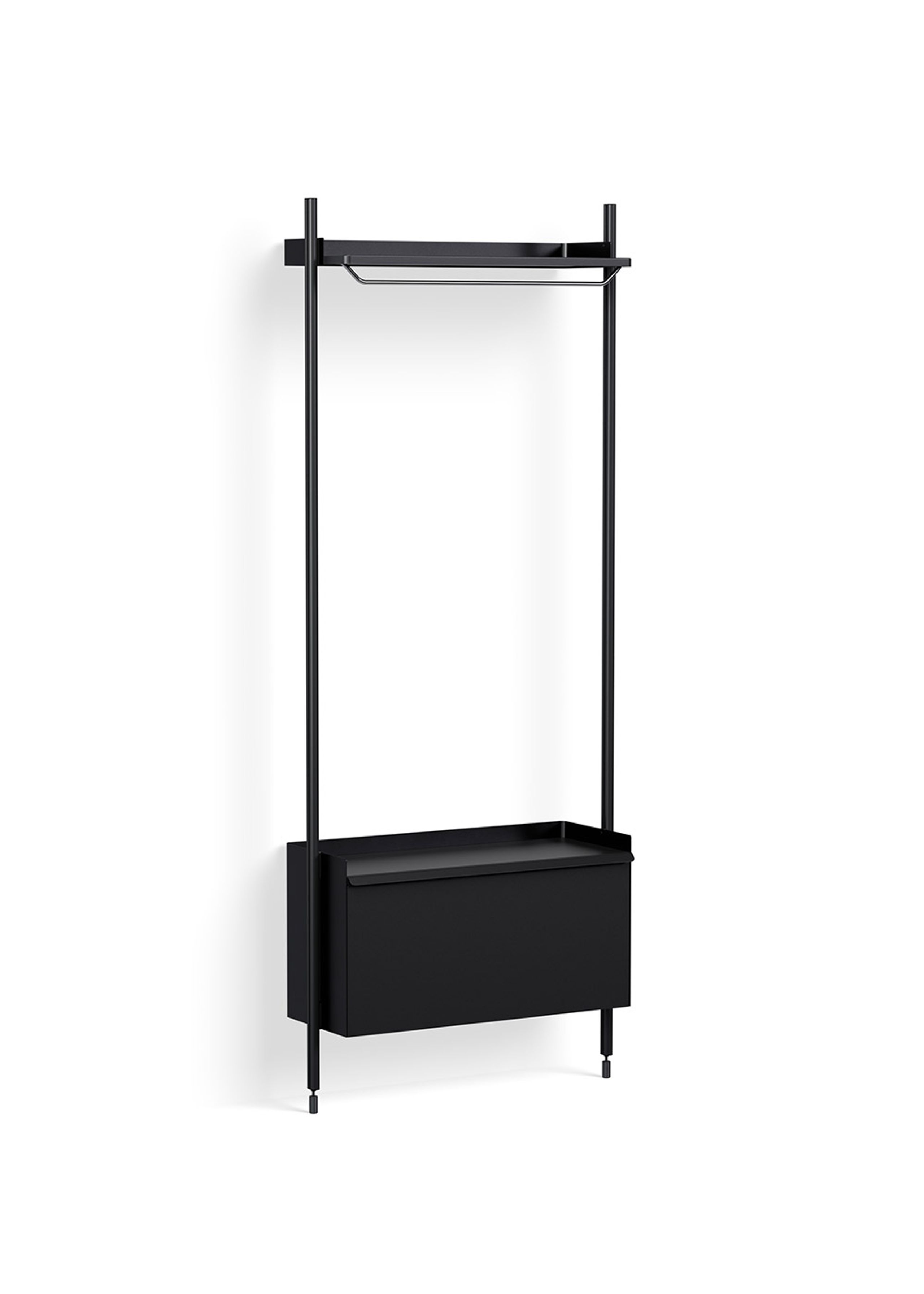 HAY - Reol - Pier System / No. 1001 - Black / Black Anodised Aluminium
