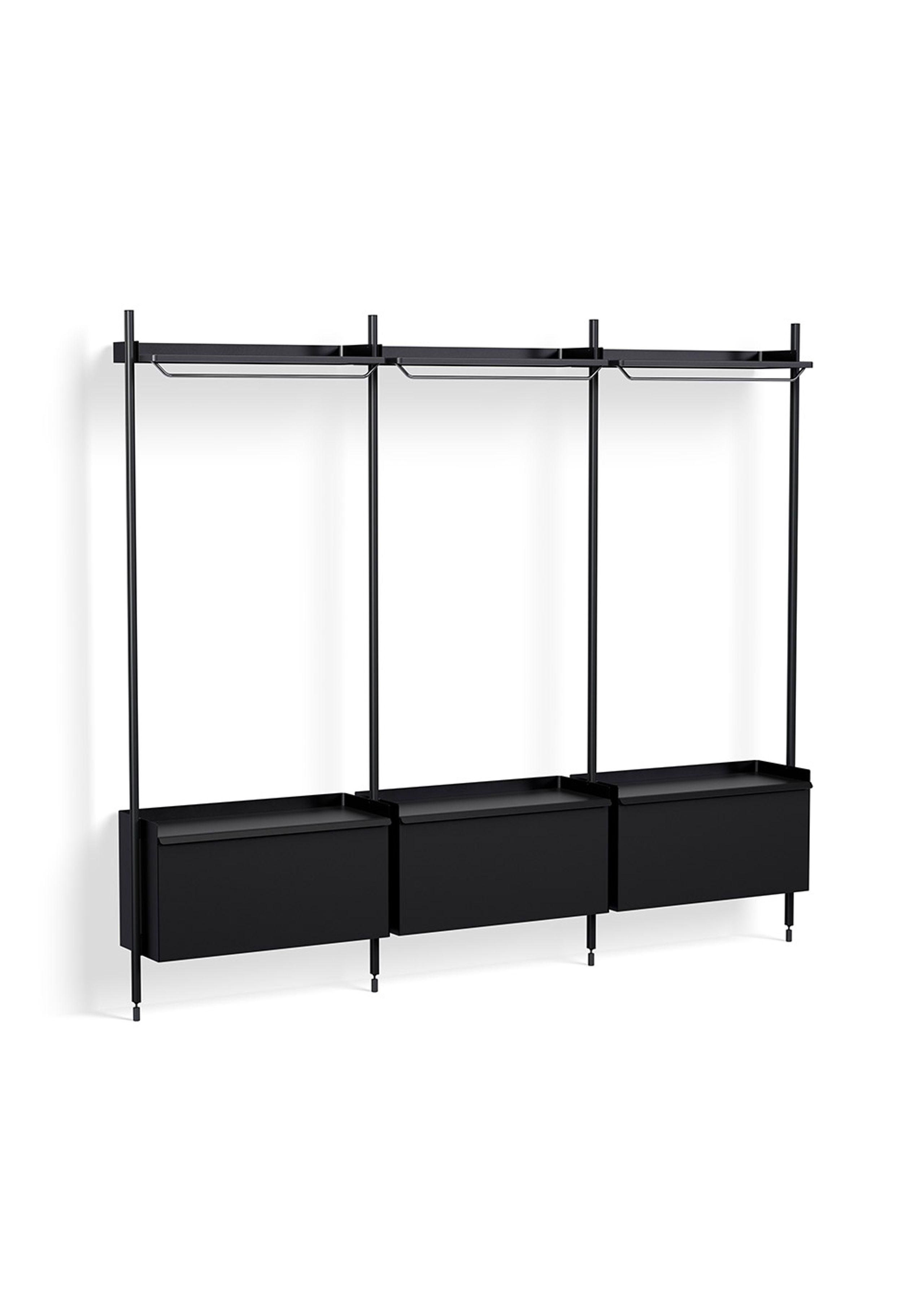 HAY - Display - Pier System / No. 1003 - Black / Black Anodised Aluminium