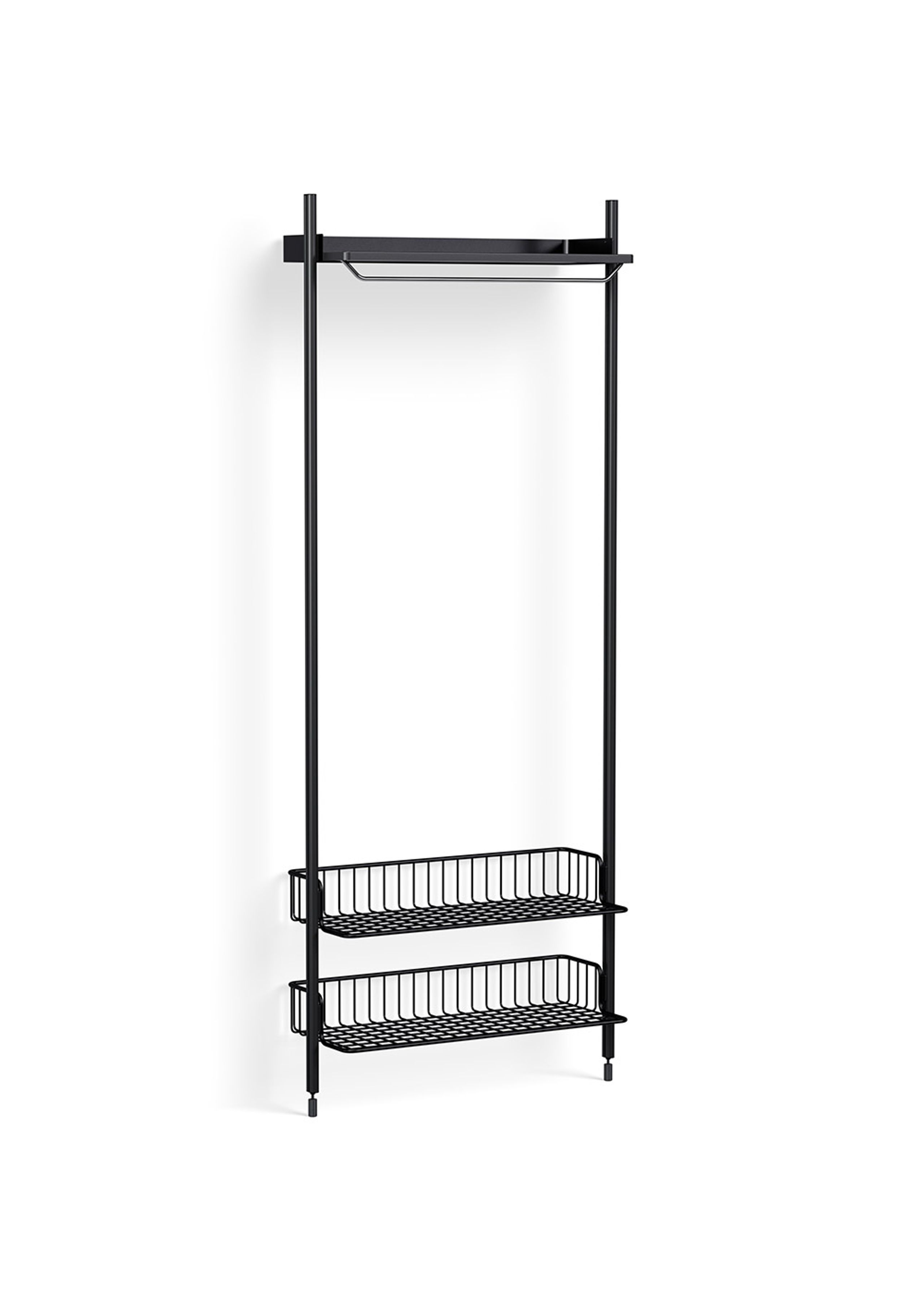 HAY - Reol - Pier System / No. 1011 - Black / Black Anodised Aluminium