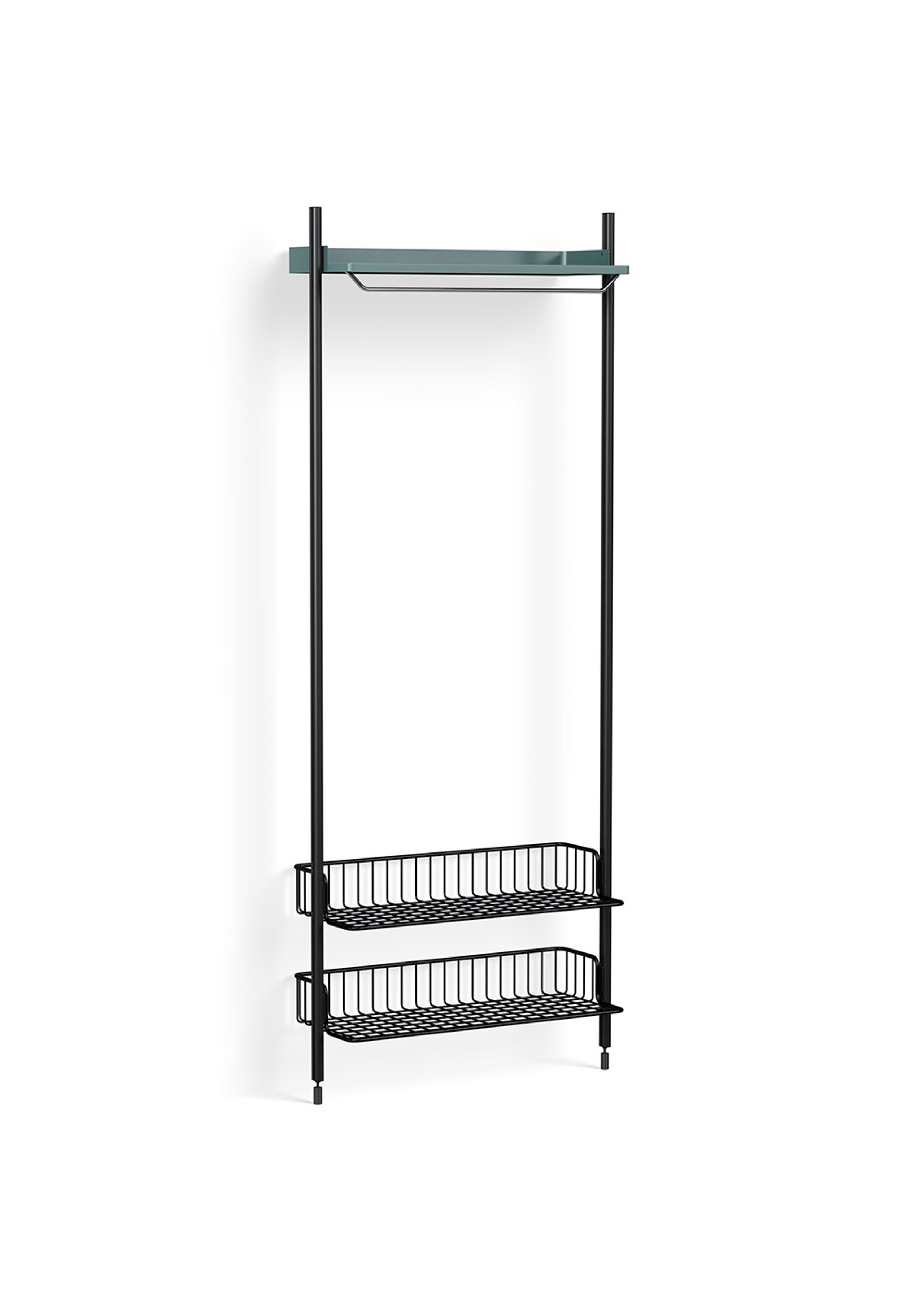 HAY - Étagère - Pier System / No. 1011 - Blue / Black Anodised Aluminium